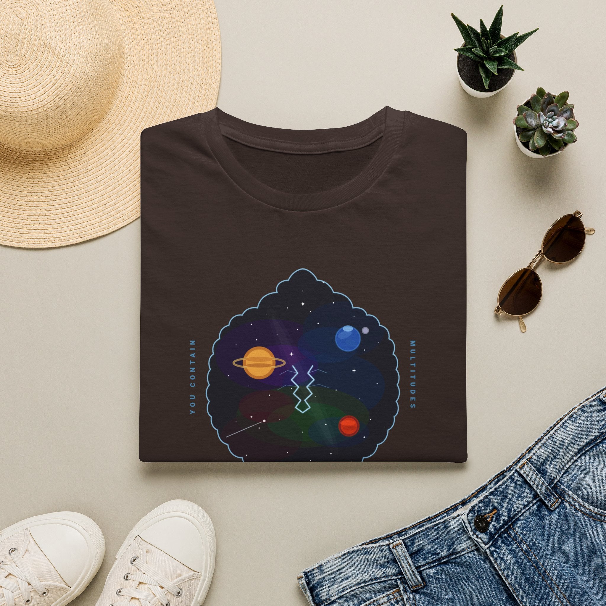 Galaxy Graphic T‑Shirt — 'Making Stardust' Cosmic Planet Tee
