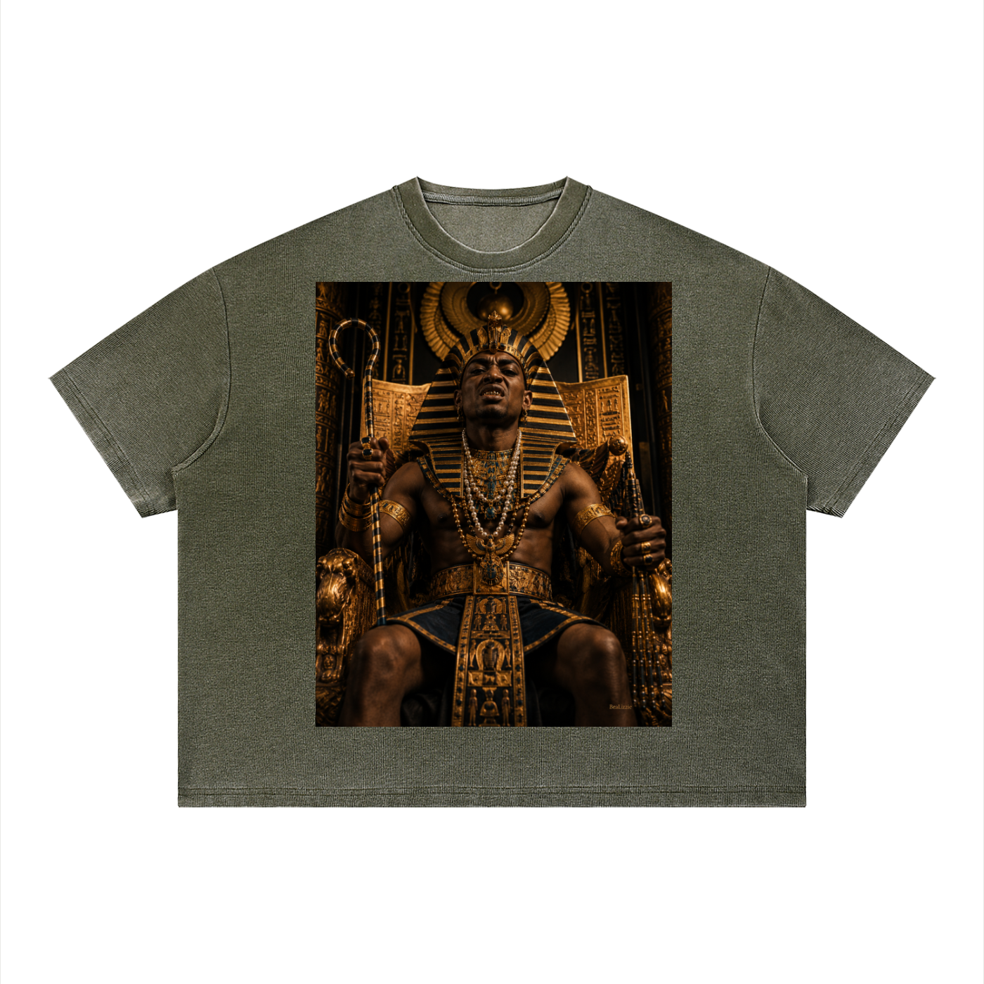 Unisex Vintage Wash Sunfade Boxy Waffle T-Shirt