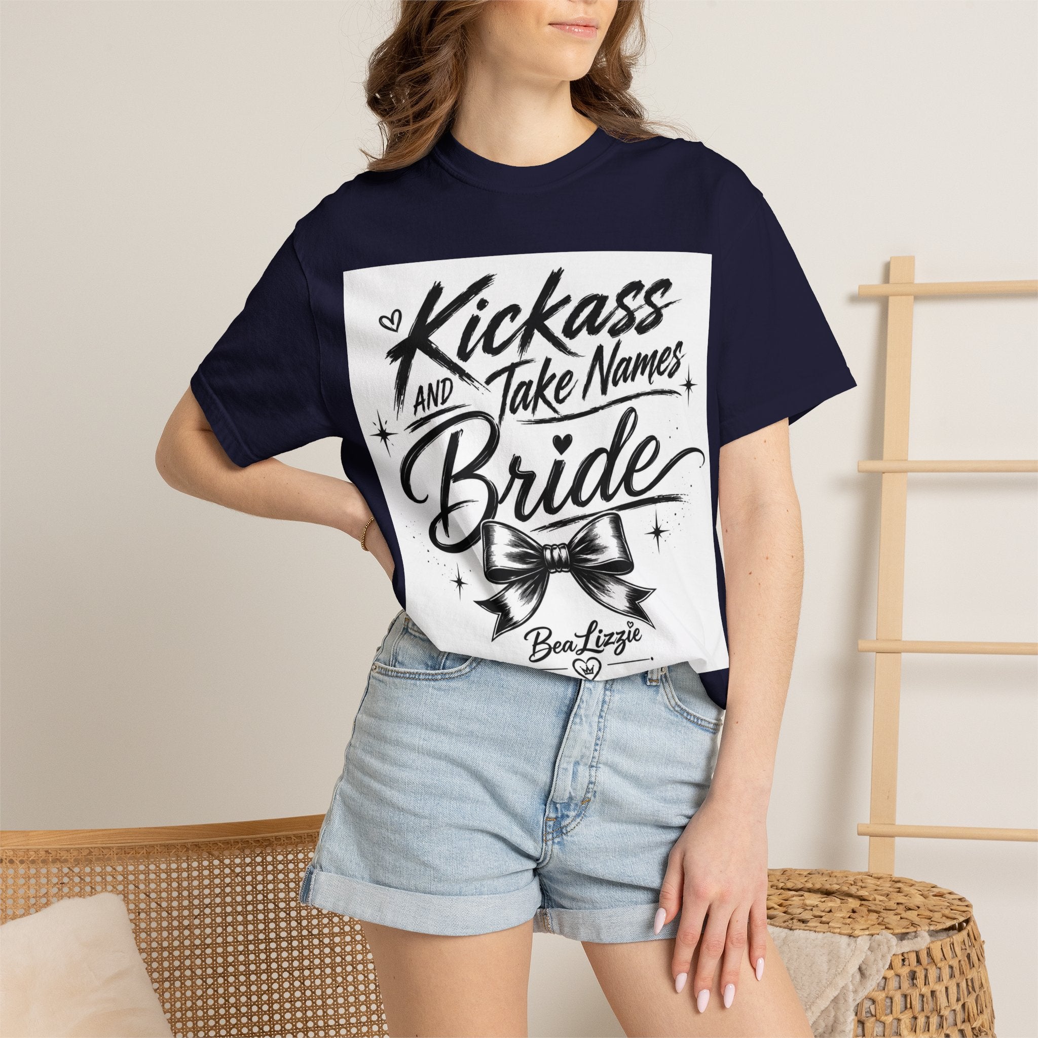 Bride T-Shirt — "Kickass and Take Names" Bachelorette Tee