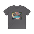 T-shirt de plage enfant — Graphique « The Churchees » Paradis Tropical