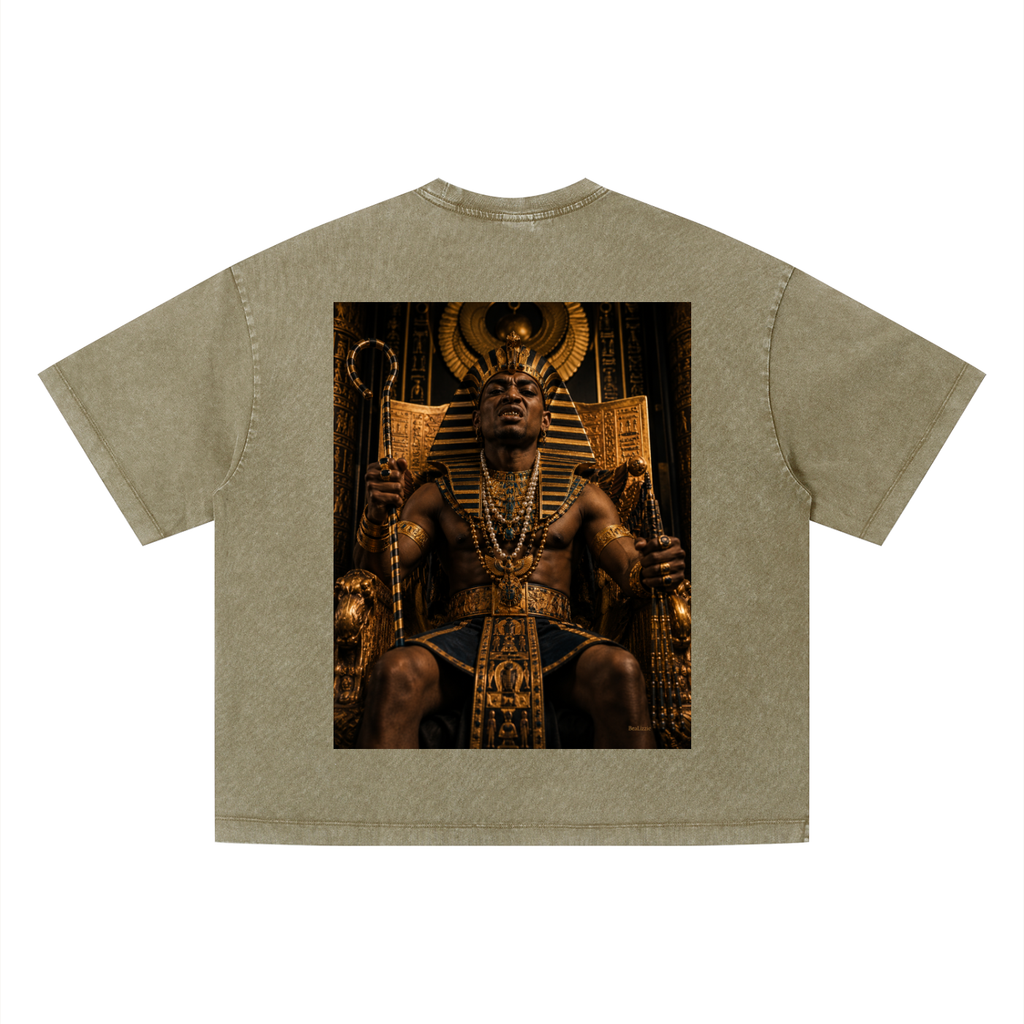 T-shirt unisexe ample délavé vintage