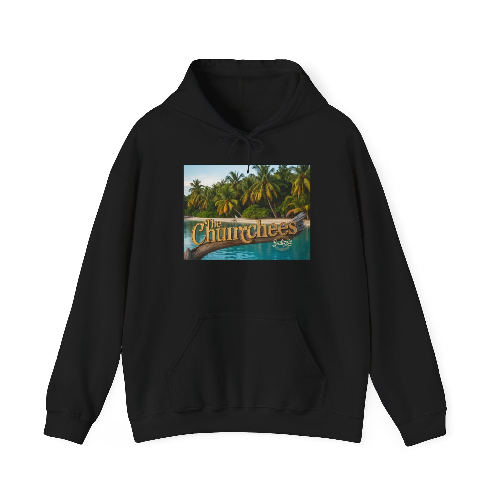 Sweat à capuche Churrchees Tropical Palm — Sweat-shirt rétro motif plage