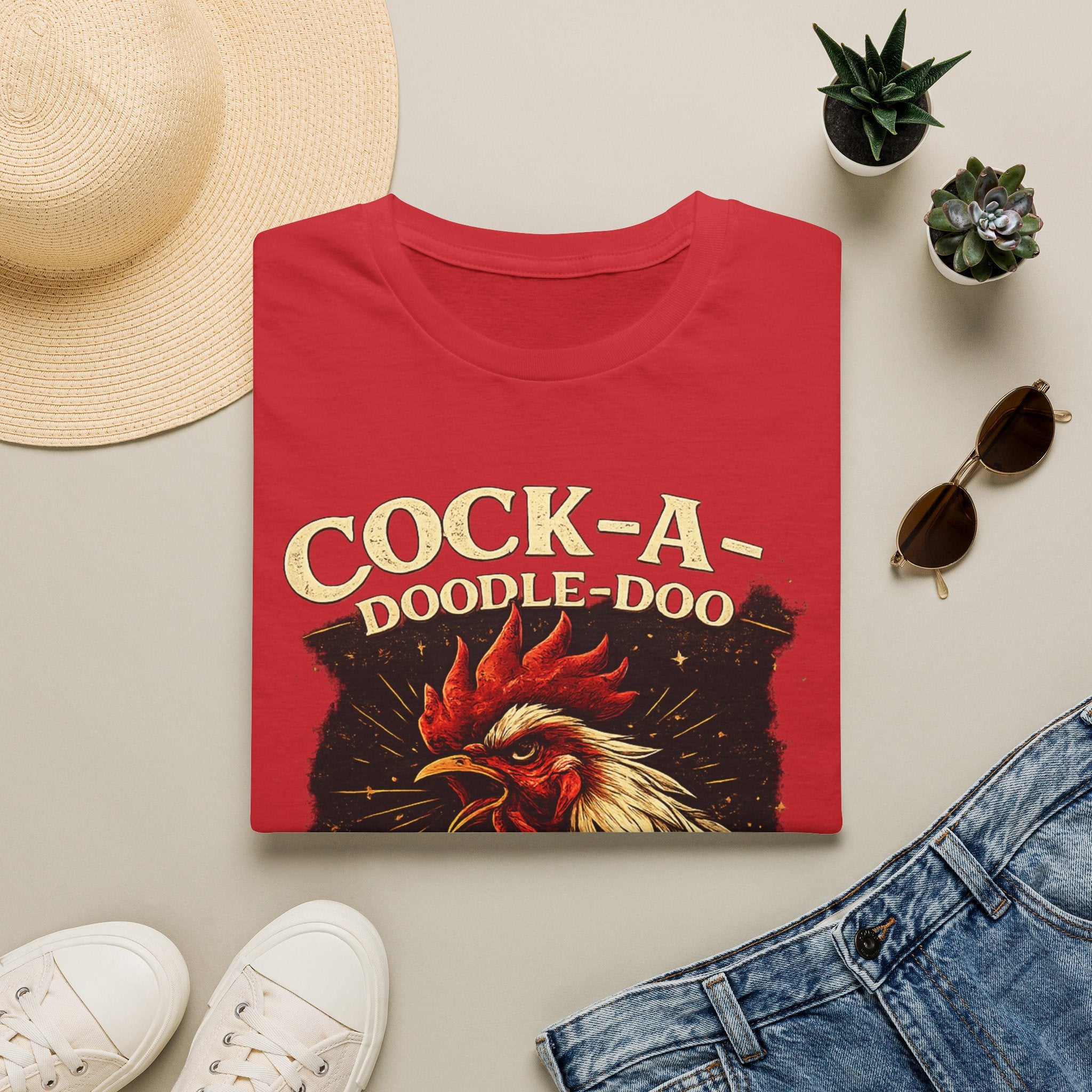 Cock-a-Doodle-Doo Bitch T-Shirt — Funny Rooster Graphic Tee