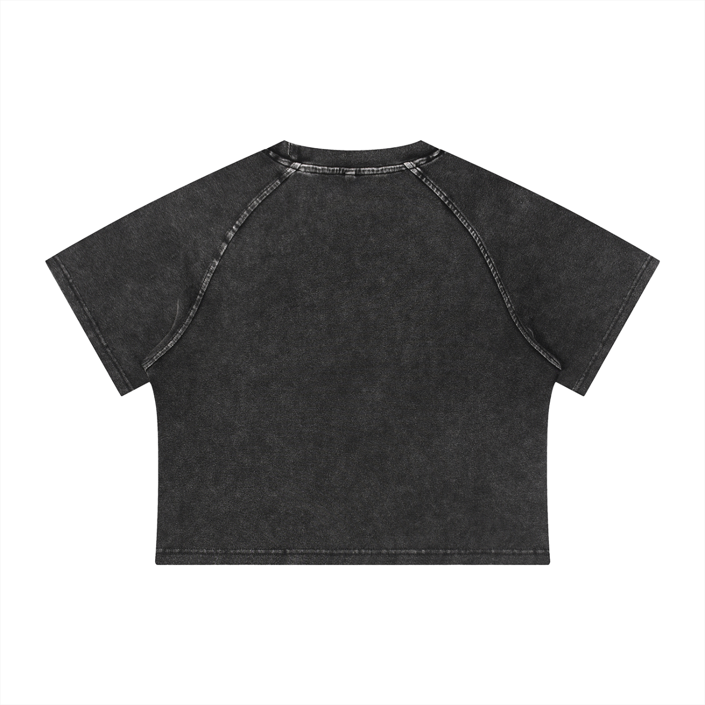 T-shirt court raglan délavé aux minéraux pour femme