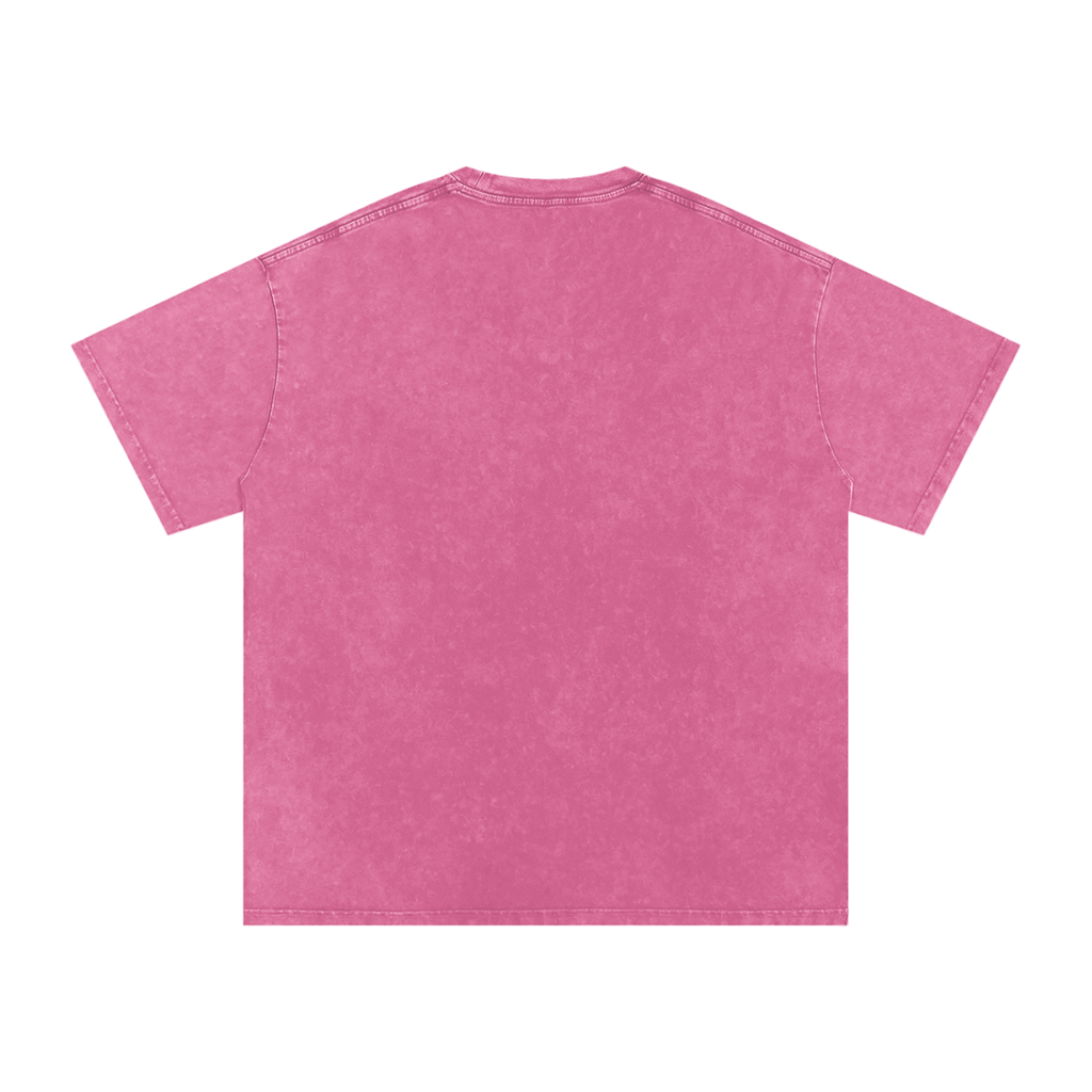 T-shirt oversize en coton délavé à la neige