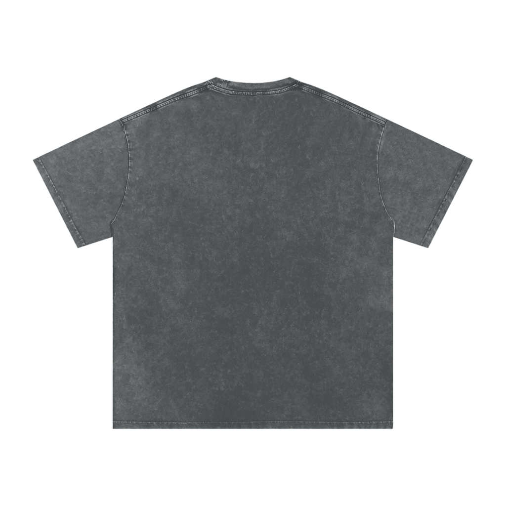 T-shirt oversize en coton délavé à la neige