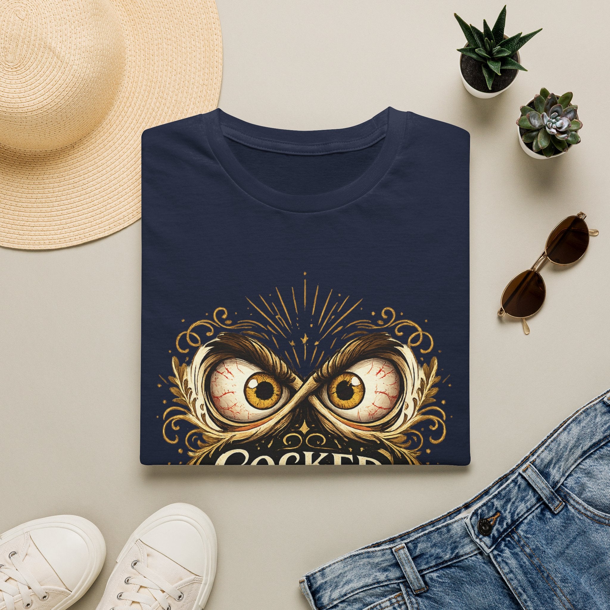 T-Shirt — "Cocked Like a Pistol" Owl Graphic Tee
