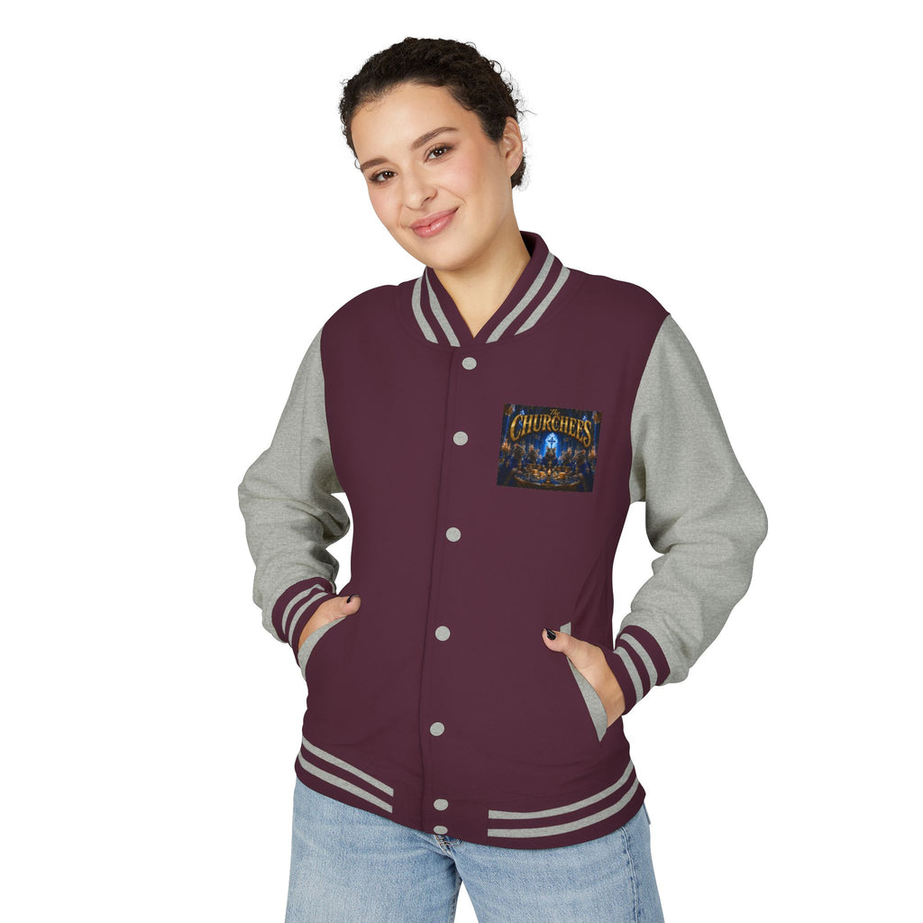 The Churchees Logo Letterman Jacket — Retro Band Varsity Jacket