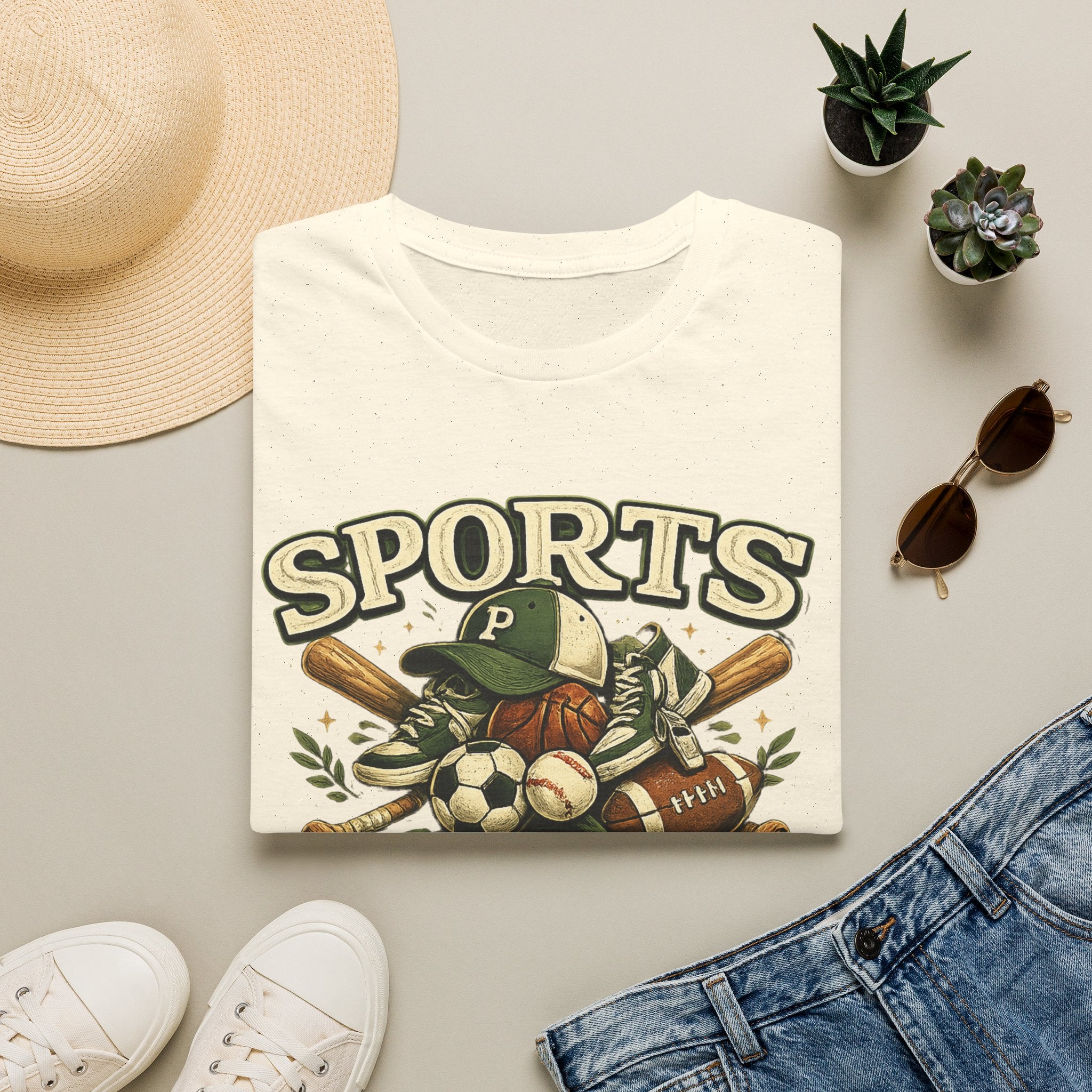 Sports Papa T-Shirt — Loving & Loud Vintage Sports Dad Tee