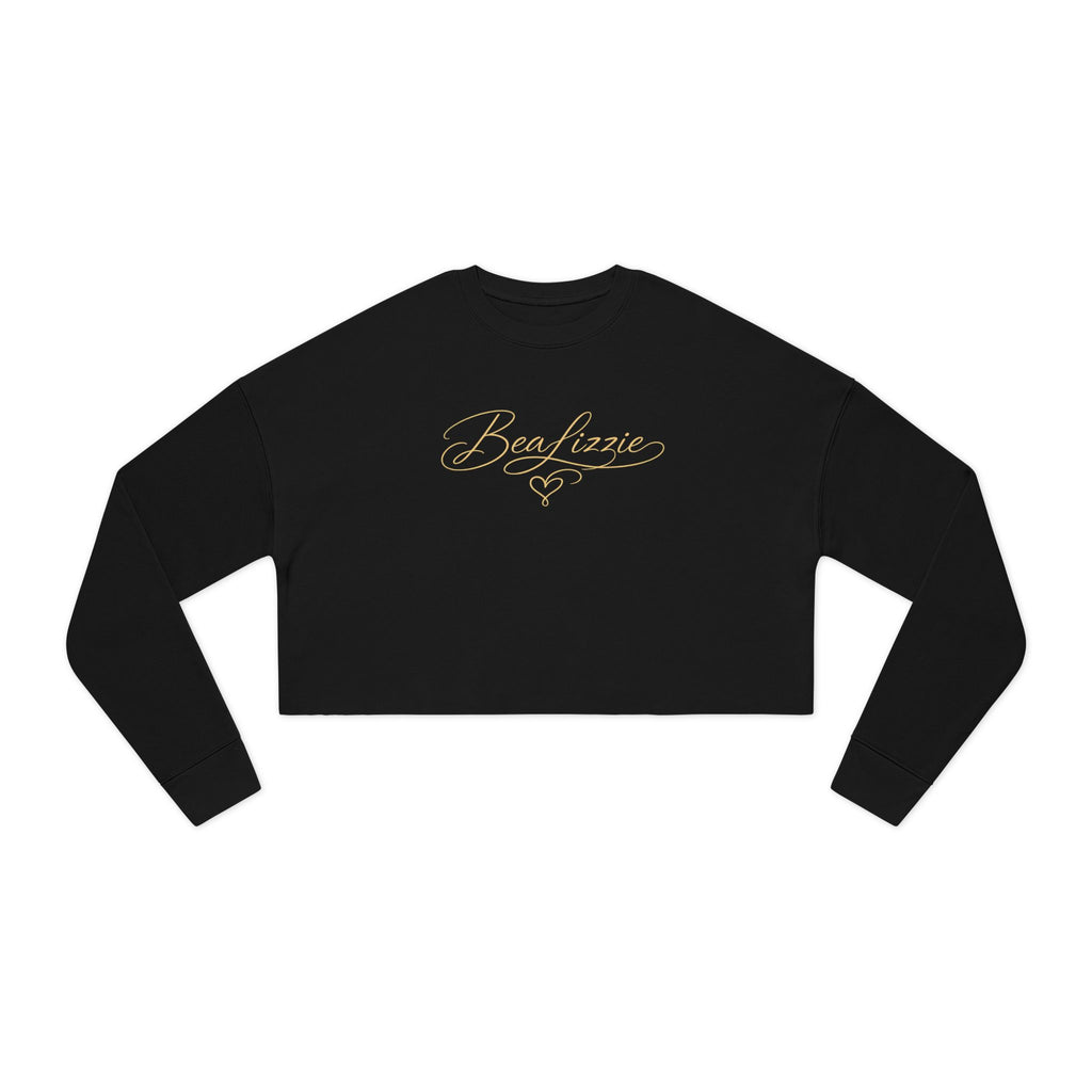 Cropped Sweatshirt  'BeaLizzie' Gold Heart Crop Top