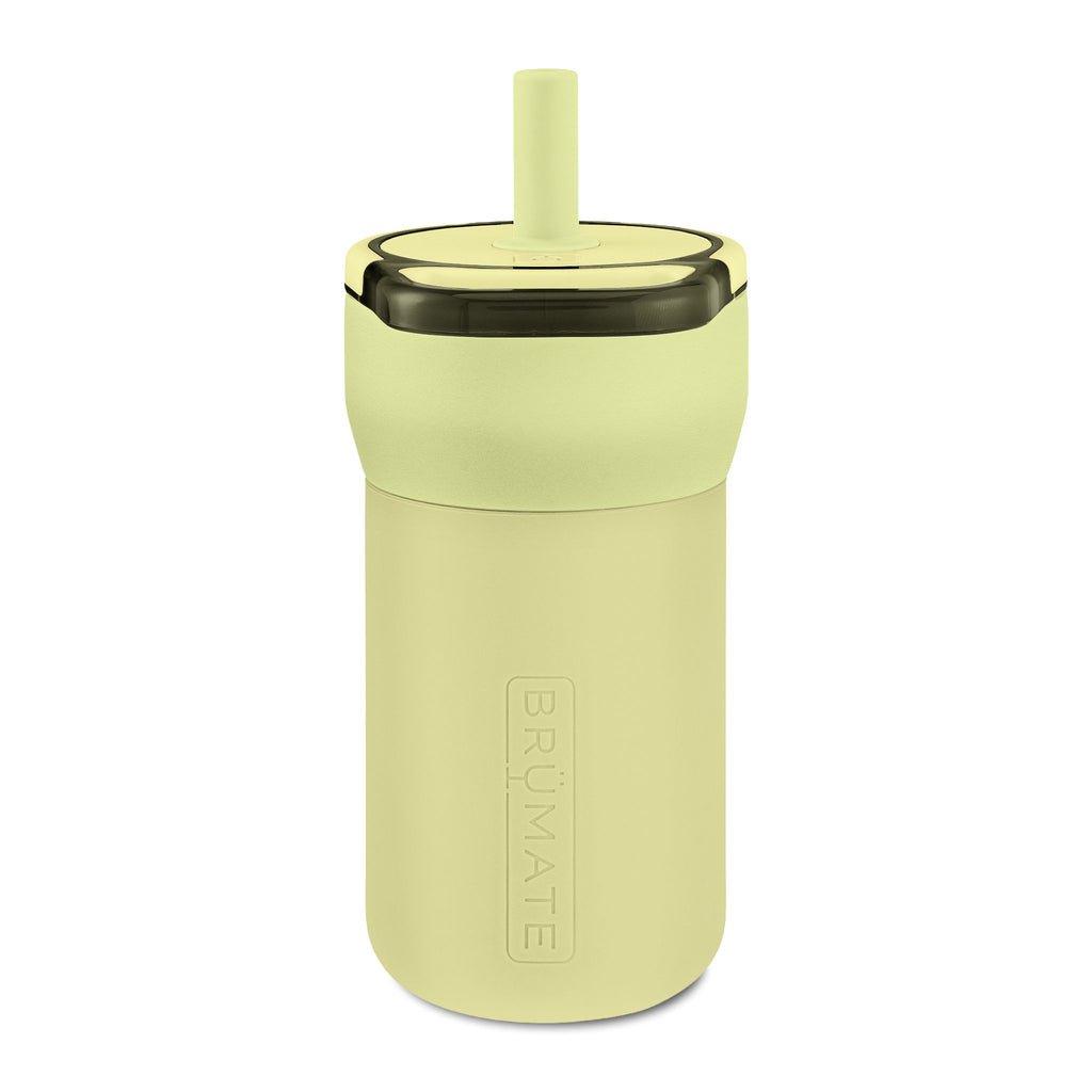 Kids 12oz Leakproof Straw Tumbler — Engraved Nature Icons, Child-Friendly Travel Cup