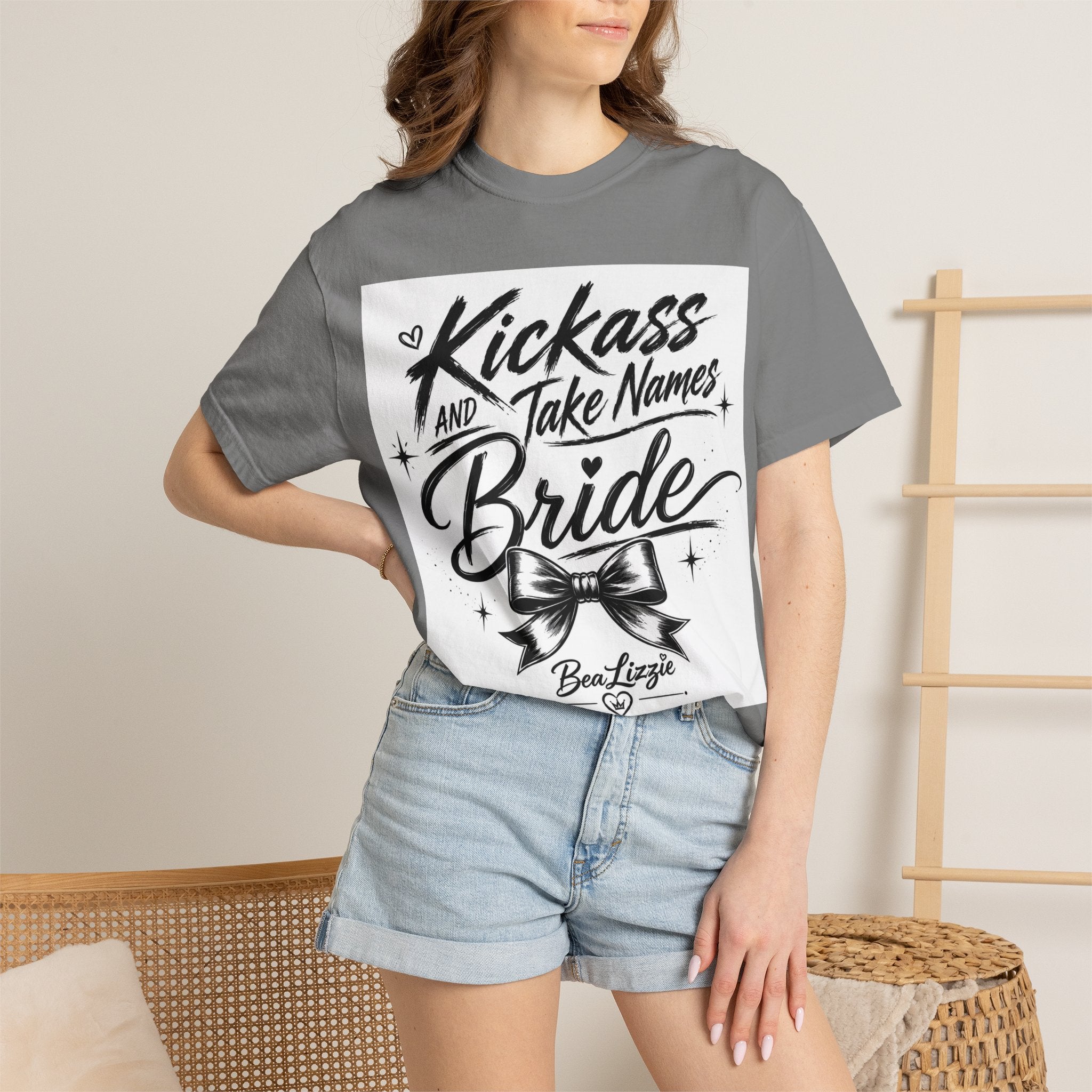 Bride T-Shirt — "Kickass and Take Names" Bachelorette Tee
