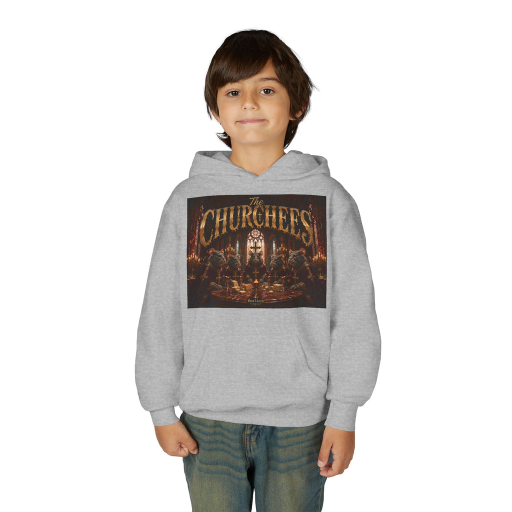 Youth Hoodie — "The Churches" Graphic