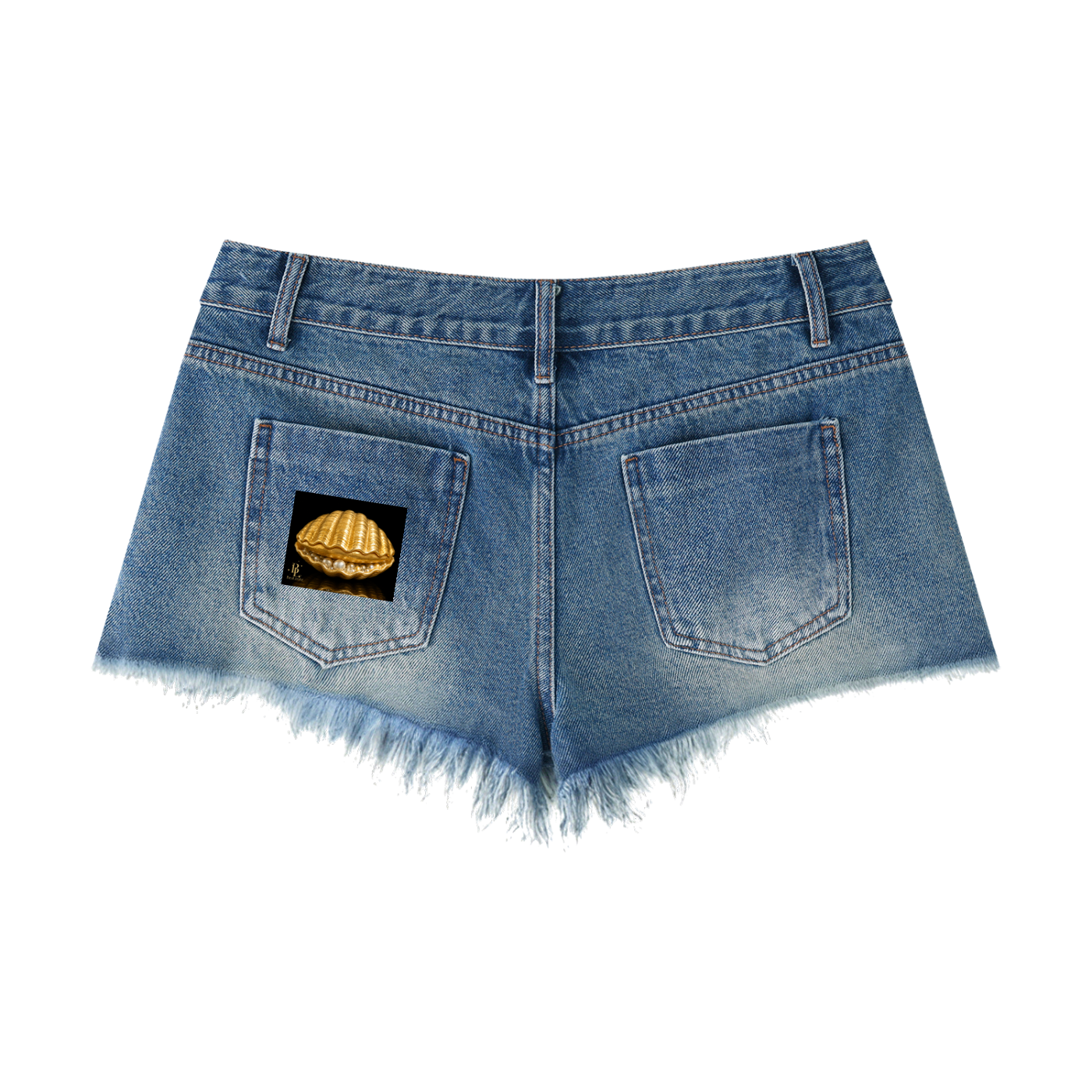 Women's Vintage Wash Raw Hem Denim Shorts
