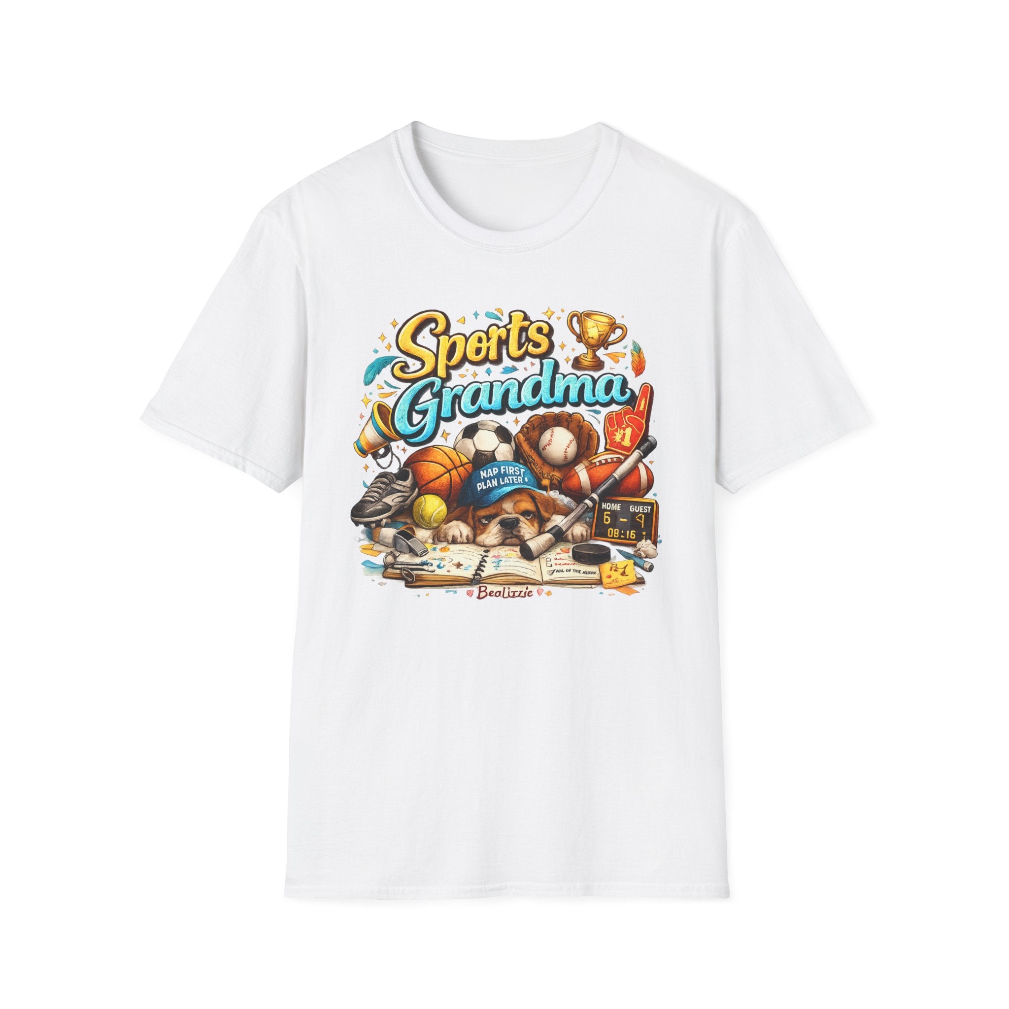 Sports Grandma T-Shirt — Retro Trophy & Multi-Sport Graphic Tee for Active Grandmas