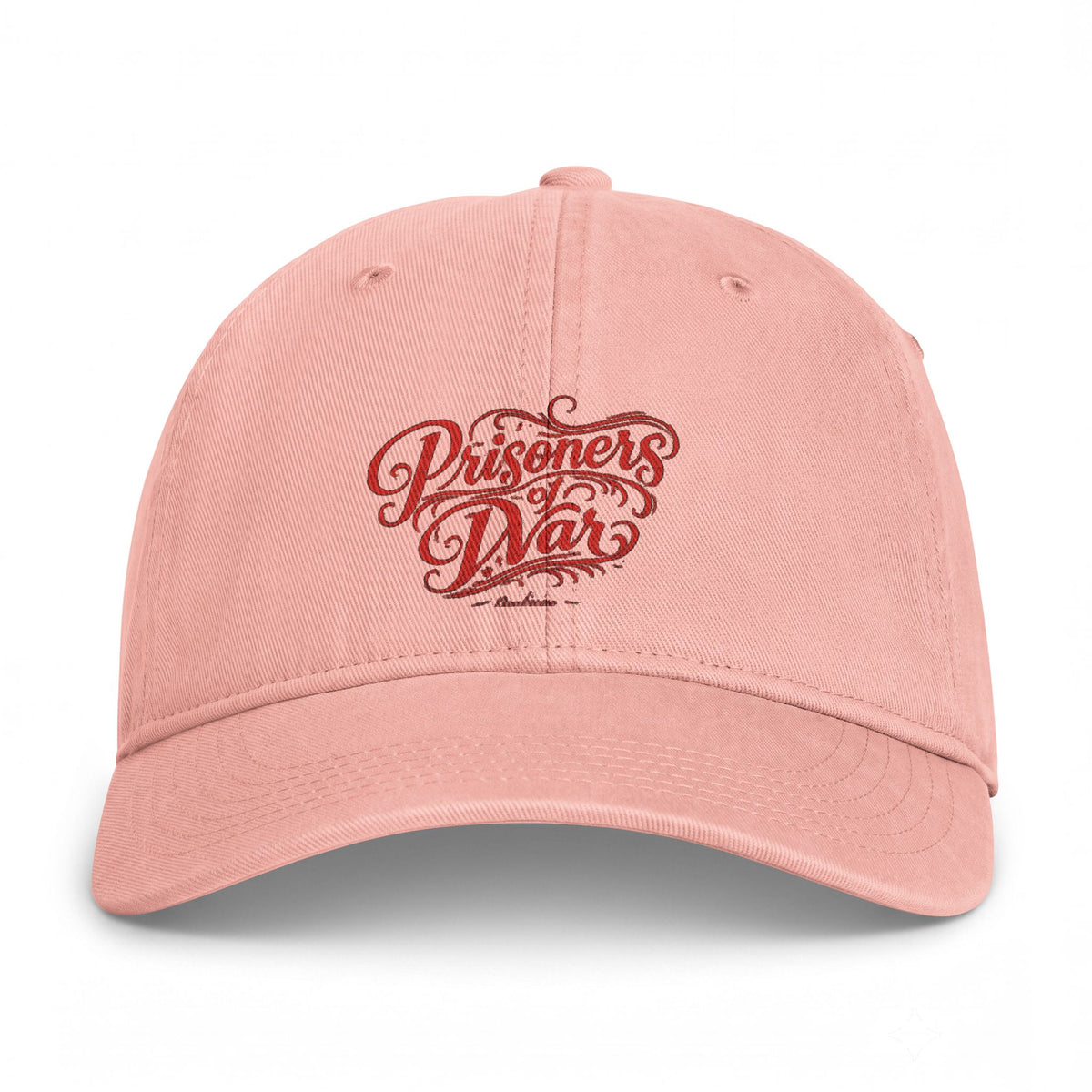 Washed Baseball Cap — "Endless Days" Coastal Retro Script Embroidered Hat