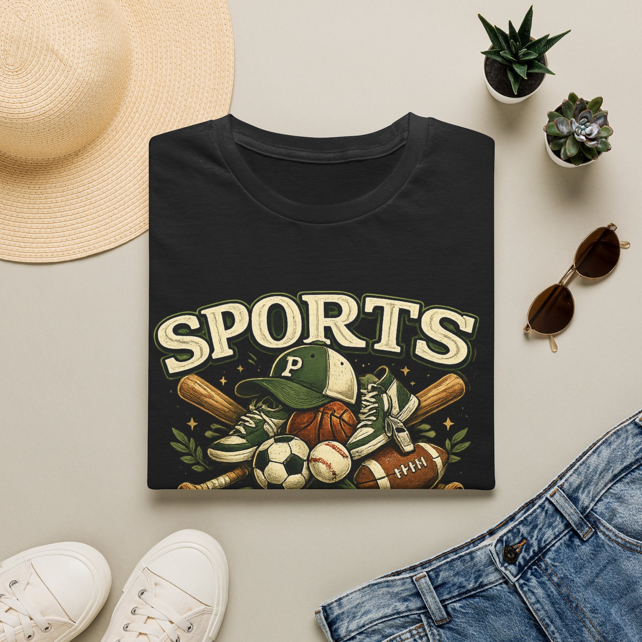 Sports Papa T-Shirt — Loving & Loud Vintage Sports Dad Tee