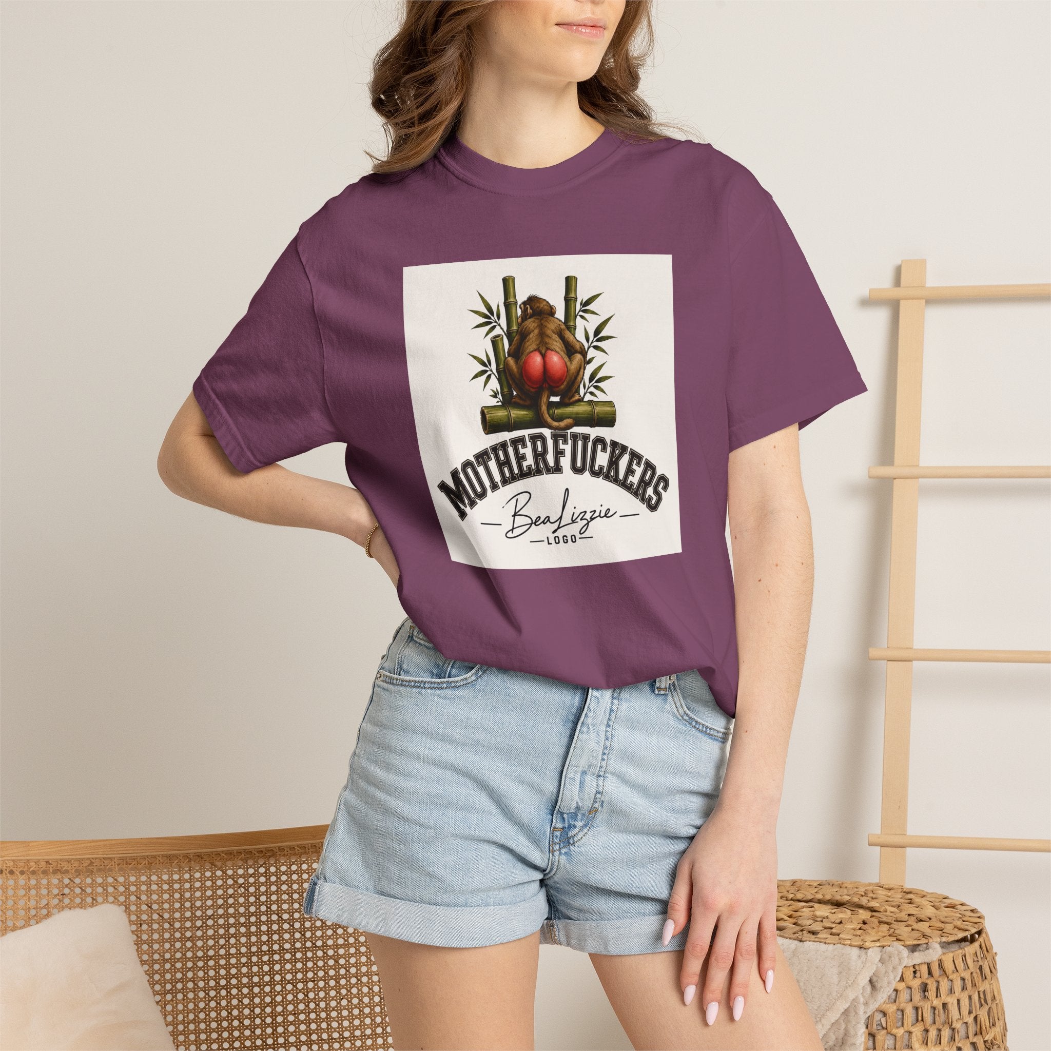 Motherfuckers Buddha Graphic T-Shirt — Retro Buddha & Bamboo Illustration Tee