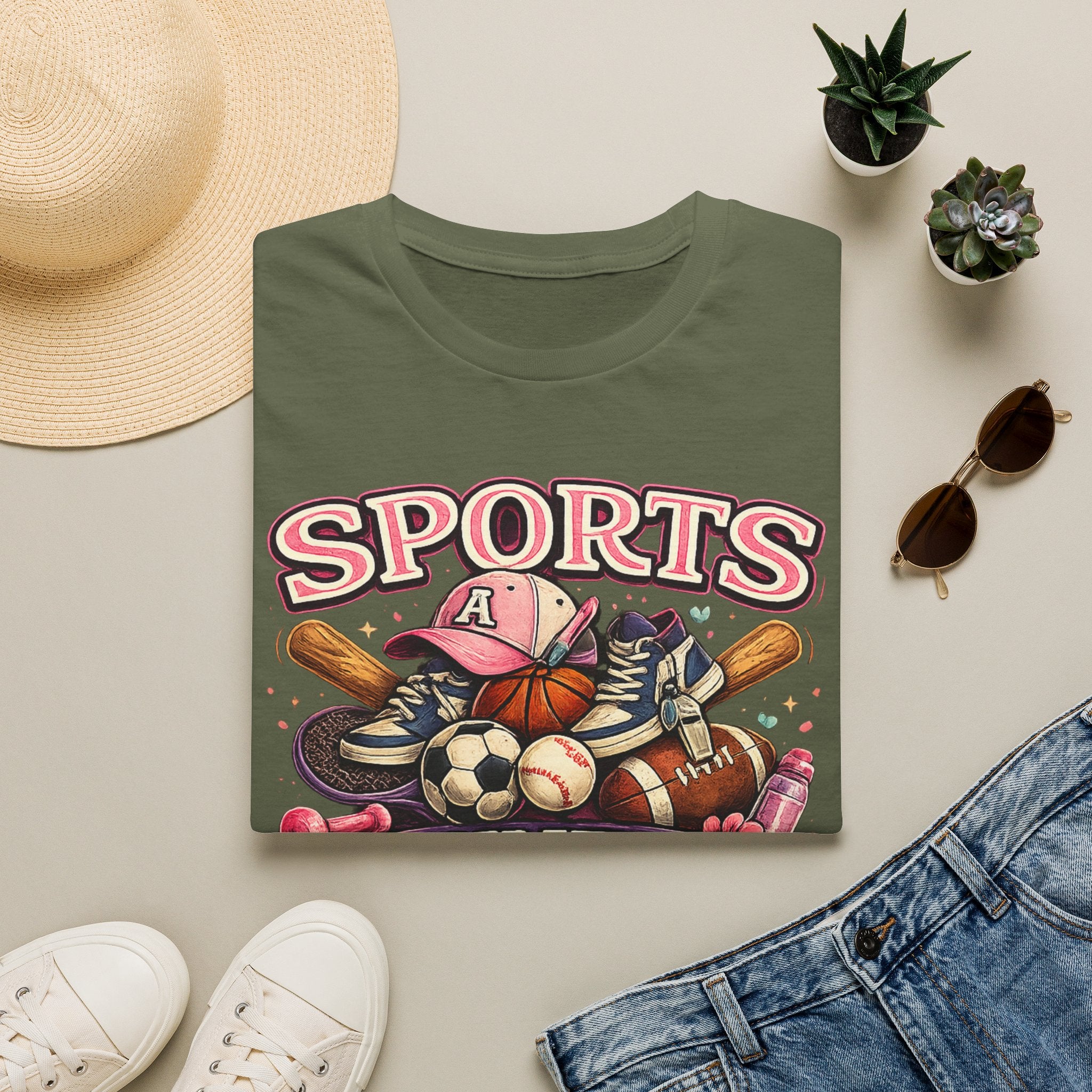 Sports Auntie T-Shirt — Proud Athletic Aunt Graphic Tee