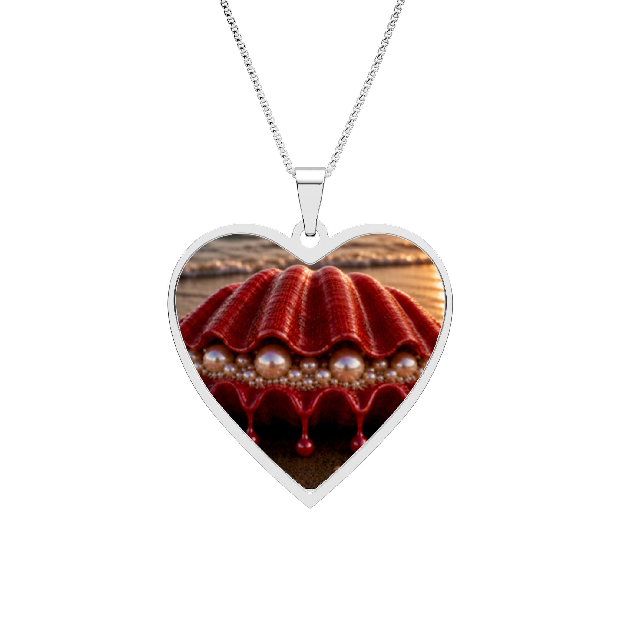 Heart Photo Pendant Necklace — Customizable Heart Frame Locket Gift