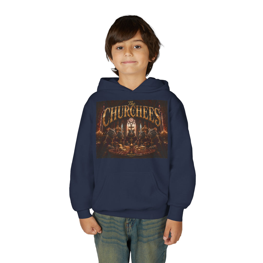 Youth Hoodie — "The Churches" Graphic