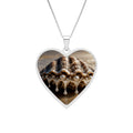 Heart Photo Pendant — Personalized Heart Frame Necklace for Beach Memories