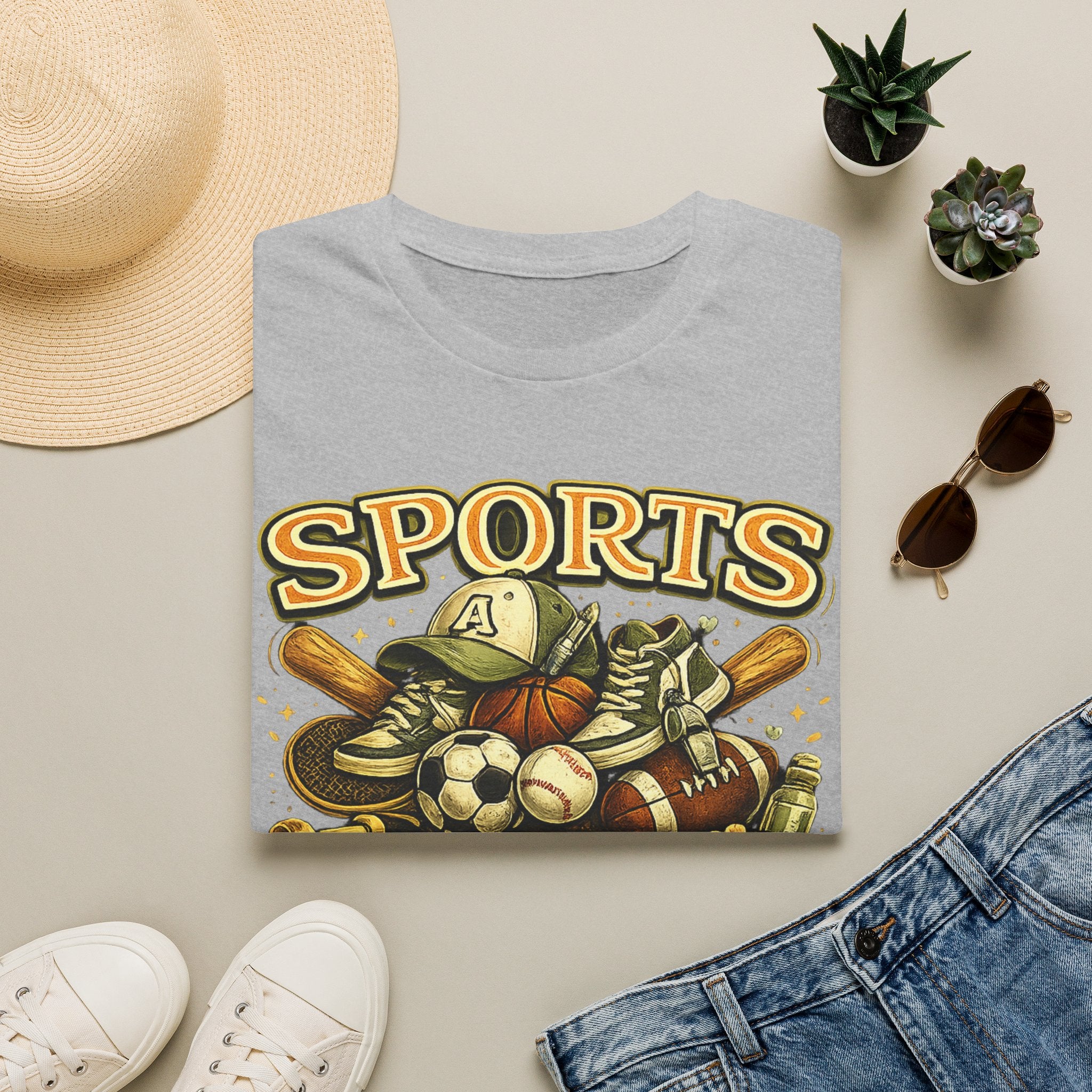 T-Shirt — "Sports Auntie" Vintage Multi-Sport Graphic Tee