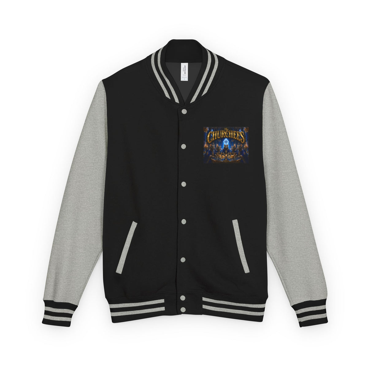 The Churchees Logo Letterman Jacket — Retro Band Varsity Jacket