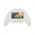 Women's Boxy Cropped Crewneck Sweatshirt