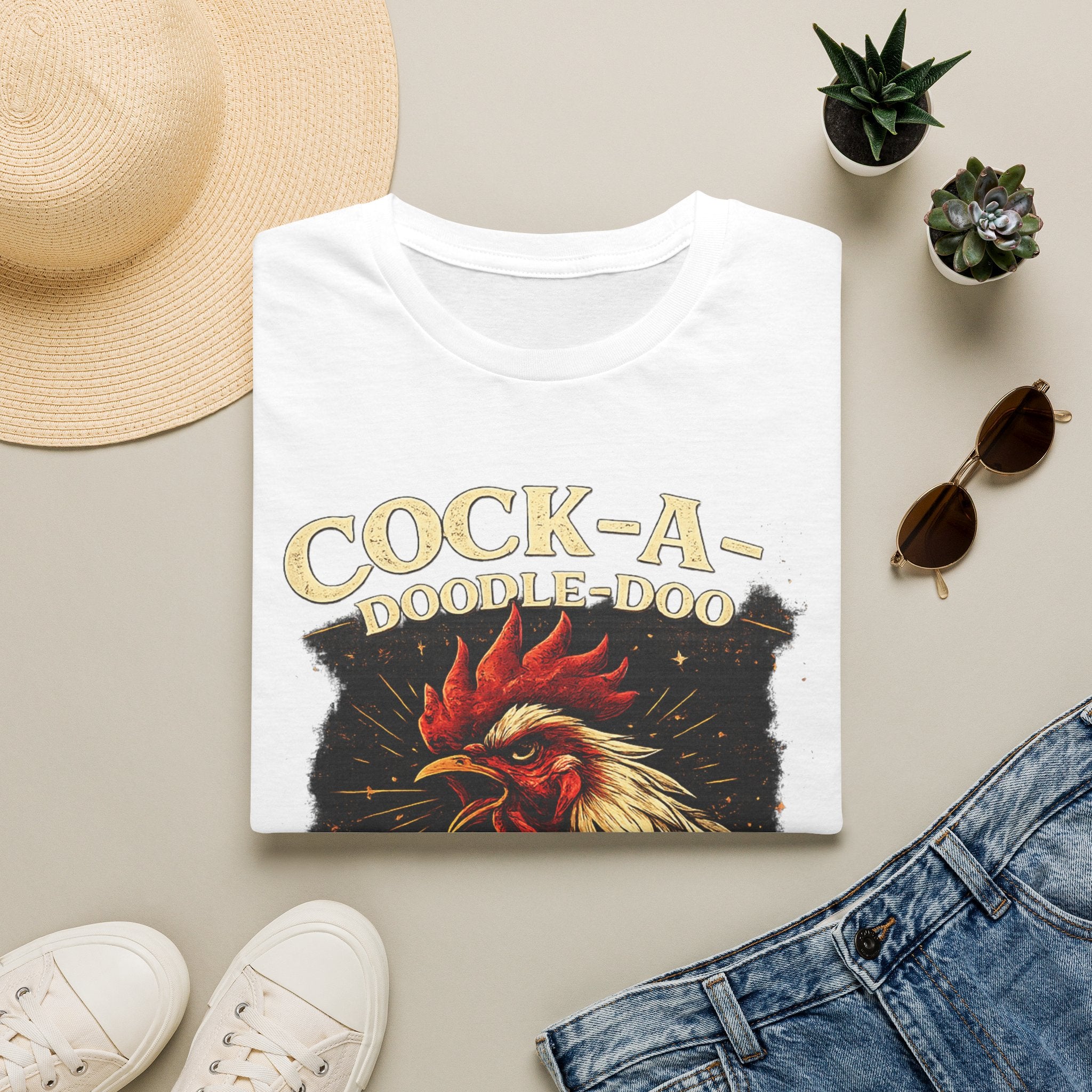 Cock-a-Doodle-Doo Bitch T-Shirt — Funny Rooster Graphic Tee