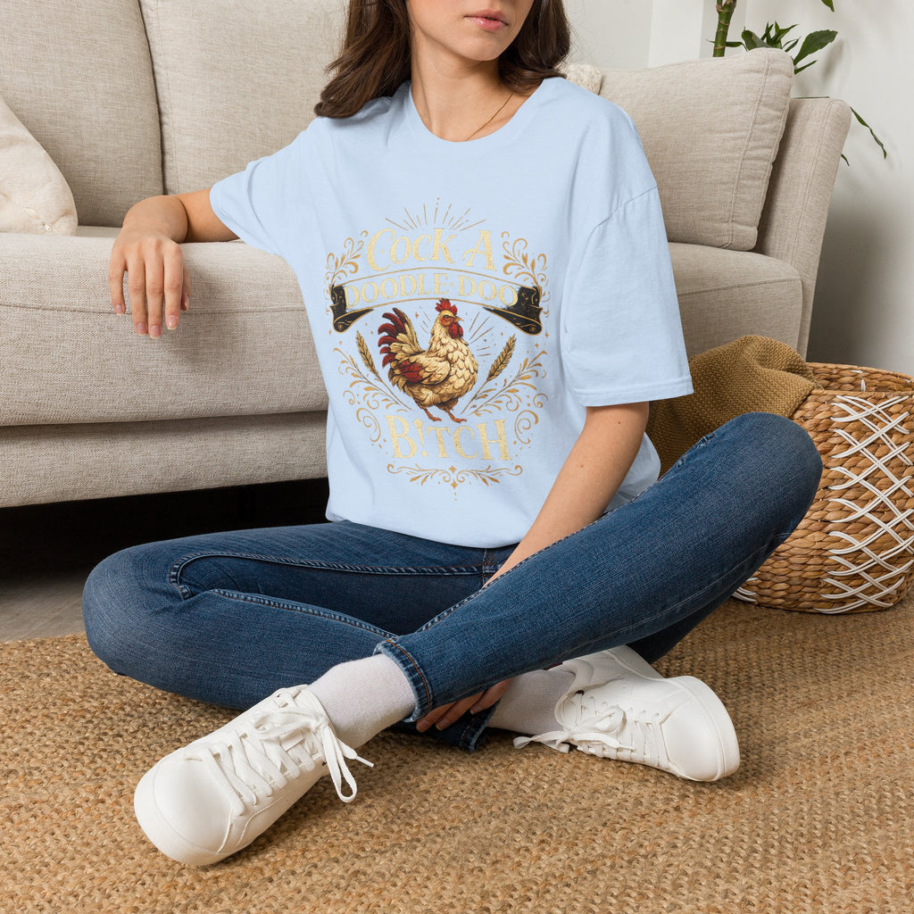 Cock A Doodle Doo T-Shirt — Funny Rooster Farmyard Graphic Tee