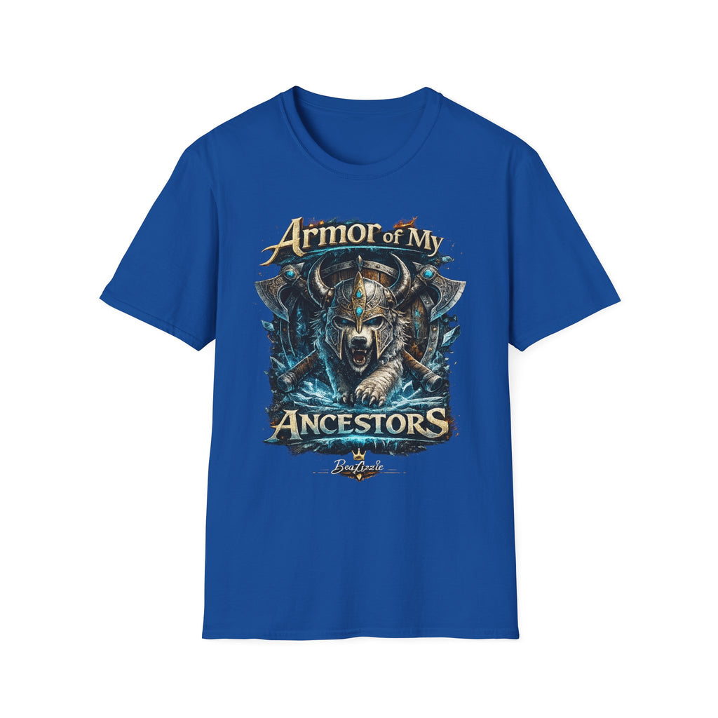 Armor of My Ancestors T-Shirt — Viking Warrior Shield Graphic Tee