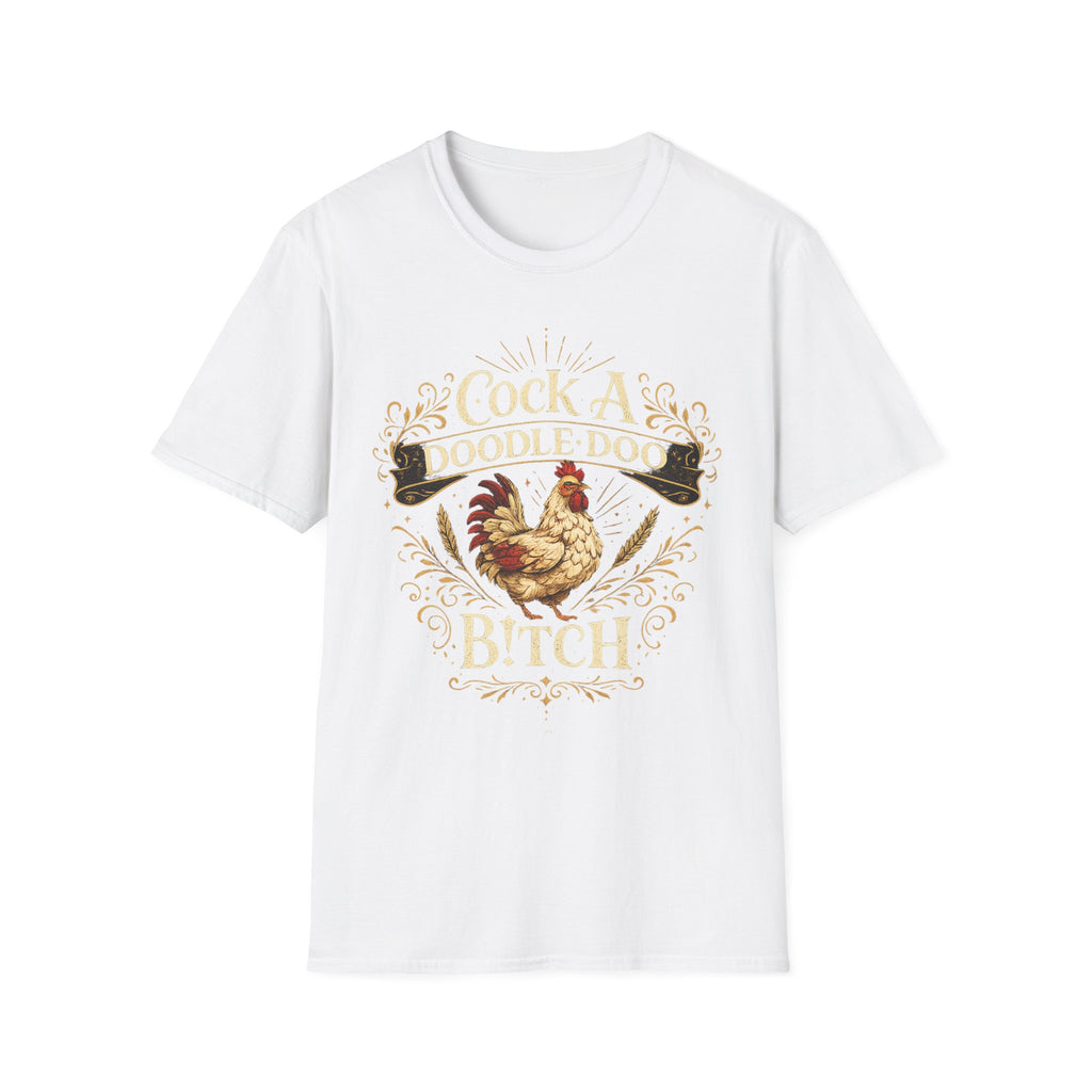 Cock A Doodle Doo T-Shirt — Funny Rooster Farmyard Graphic Tee