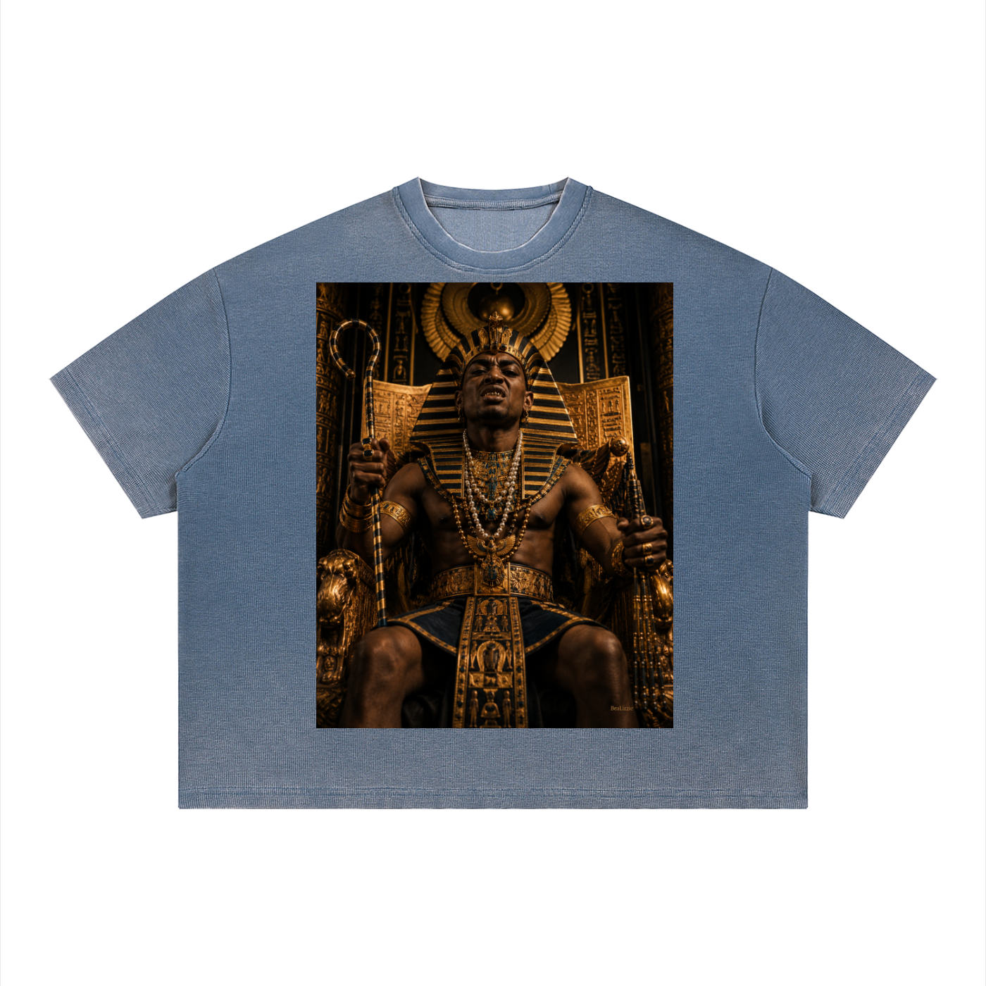 Unisex Vintage Wash Sunfade Boxy Waffle T-Shirt