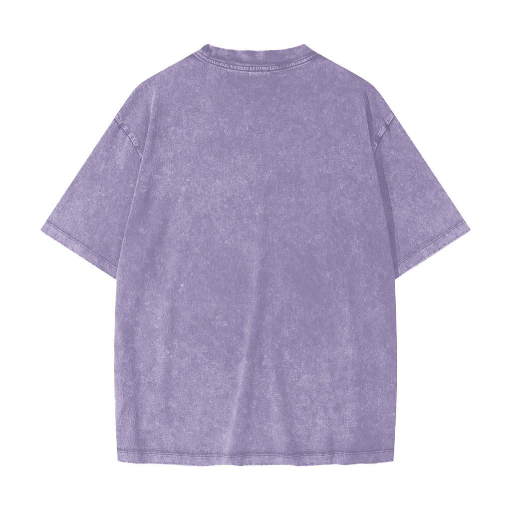 T-shirt lourd délavé par la neige