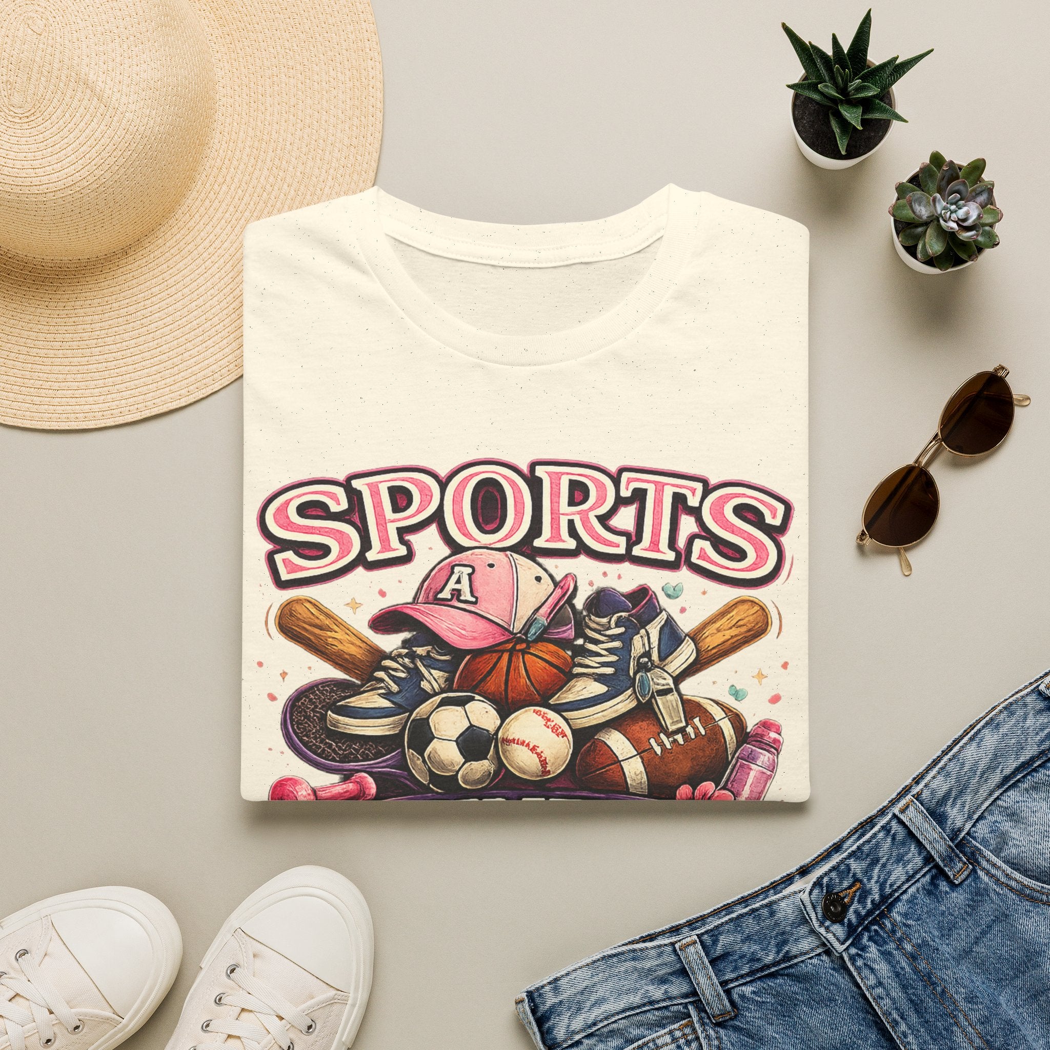 Sports Auntie T-Shirt — Proud Athletic Aunt Graphic Tee