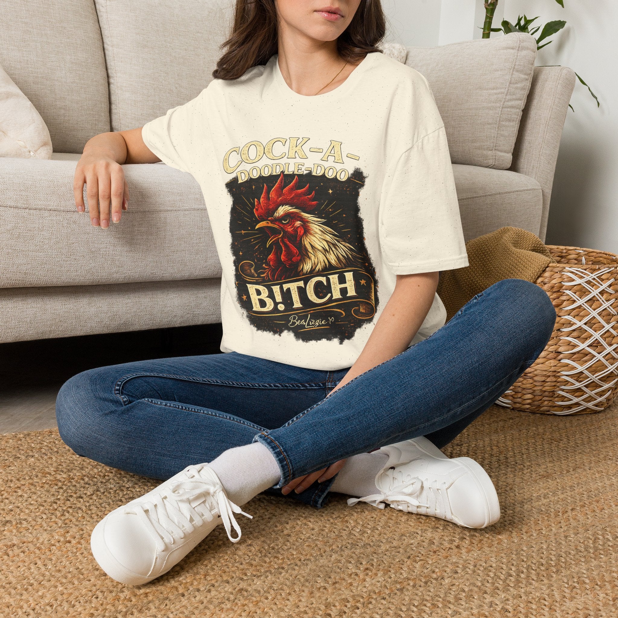 Cock-a-Doodle-Doo Bitch T-Shirt — Funny Rooster Graphic Tee