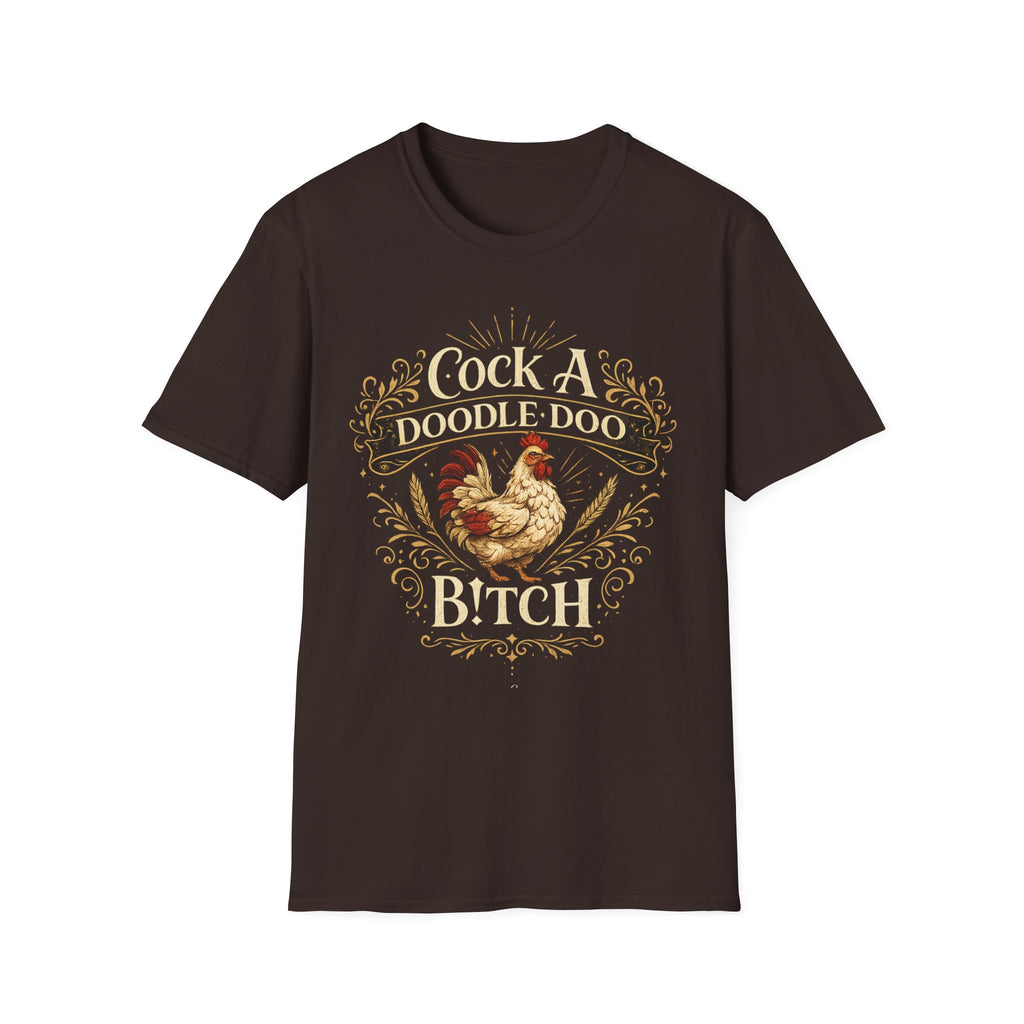 Cock A Doodle Doo T-Shirt — Funny Rooster Farmyard Graphic Tee