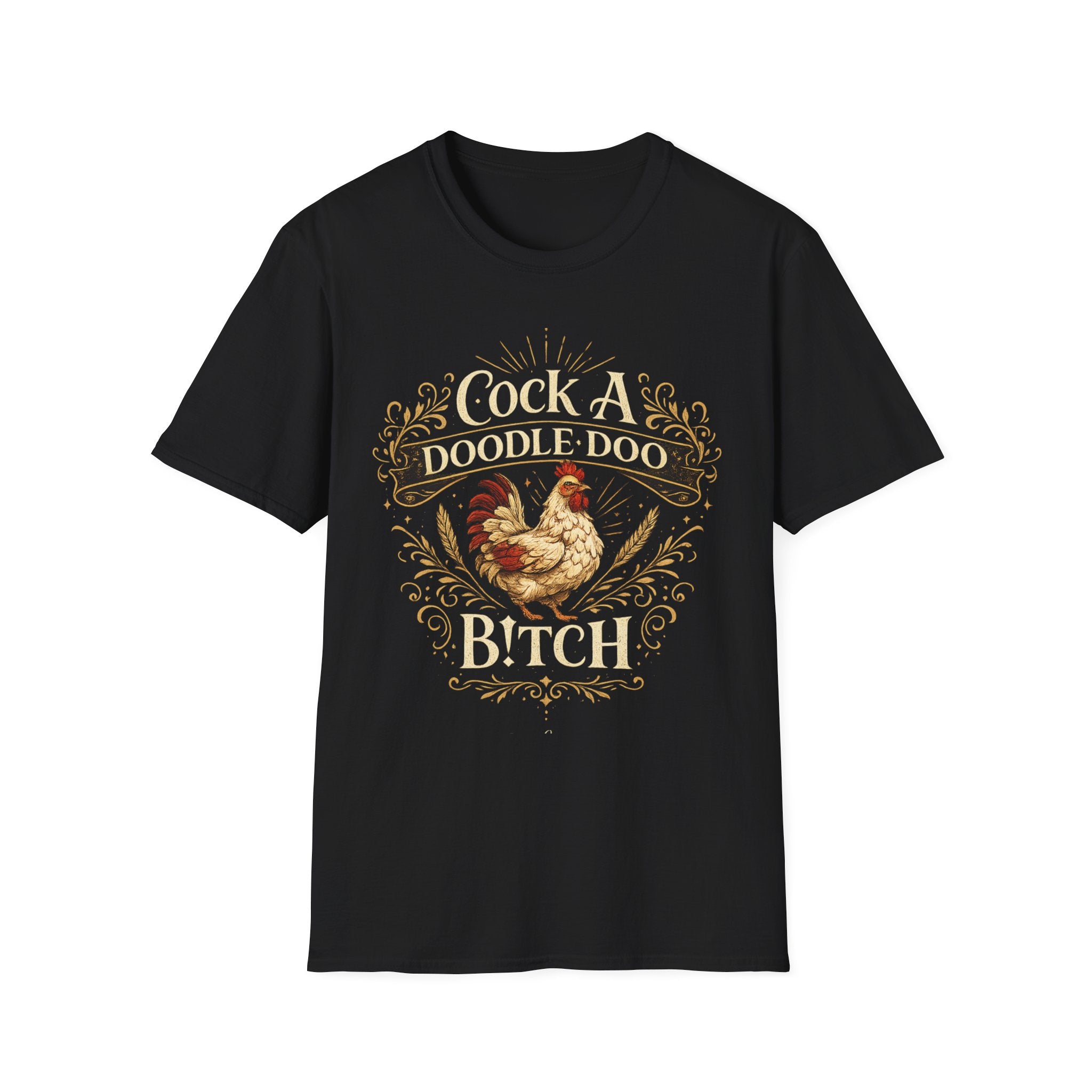 Cock A Doodle Doo T-Shirt — Funny Rooster Farmyard Graphic Tee