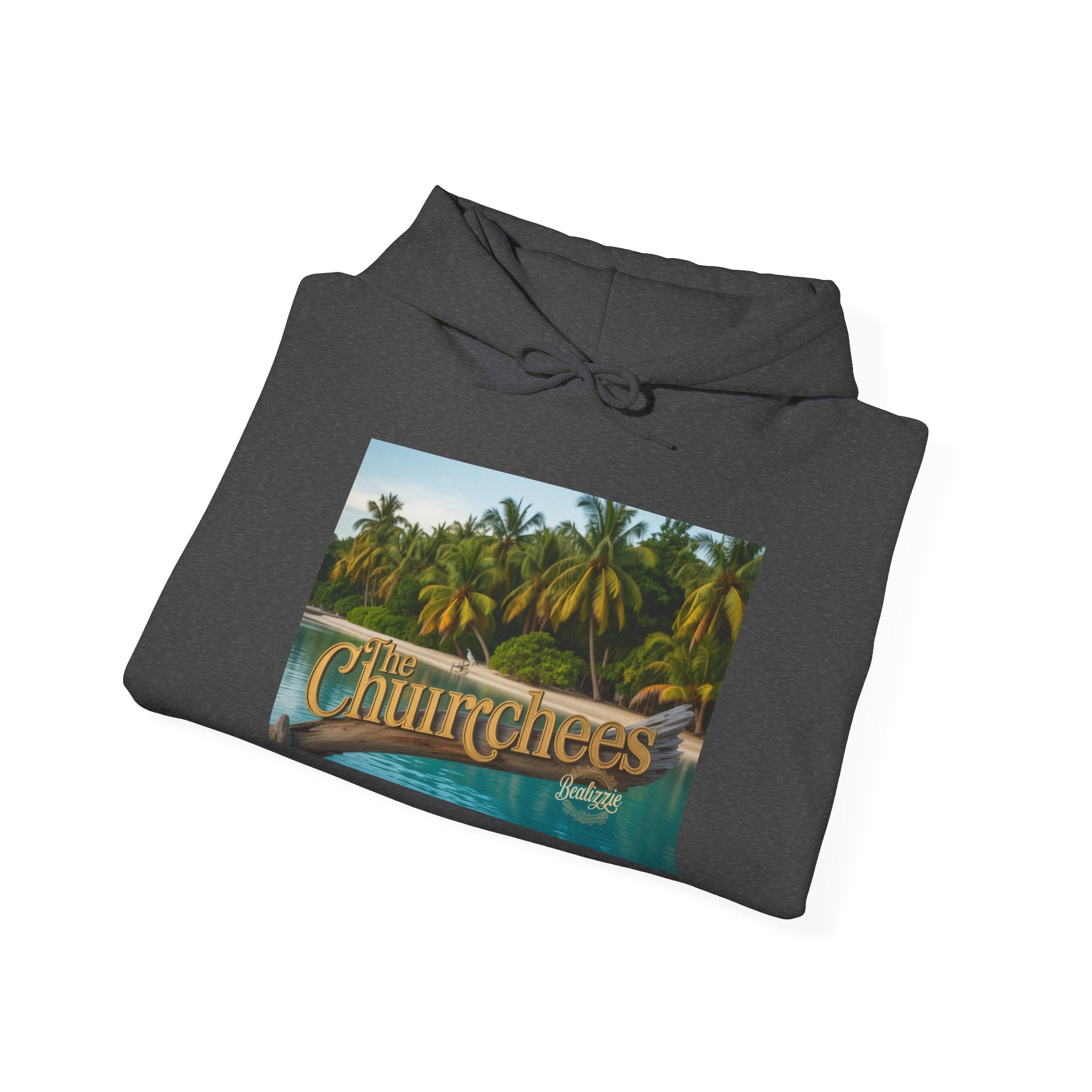 Sweat à capuche Churrchees Tropical Palm — Sweat-shirt rétro motif plage