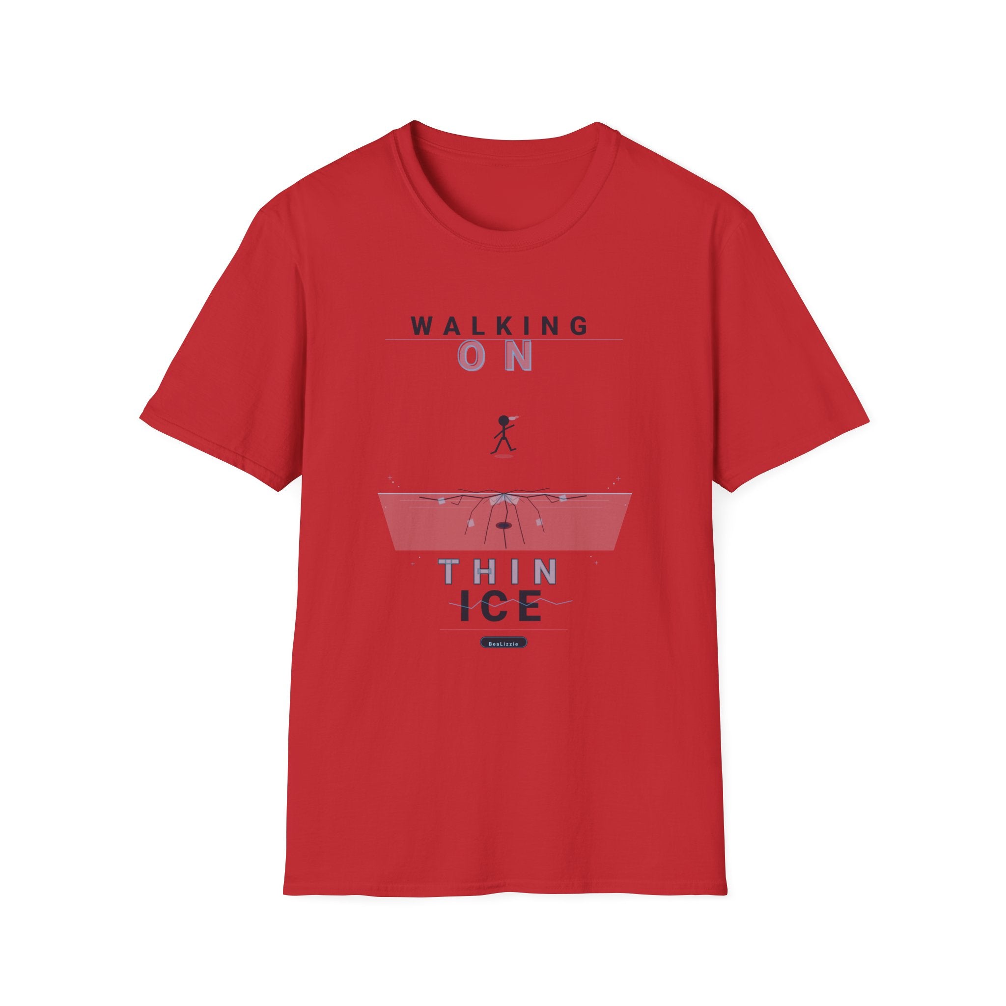 Walking On Thin Ice T-Shirt — Minimalist Motivational Tee
