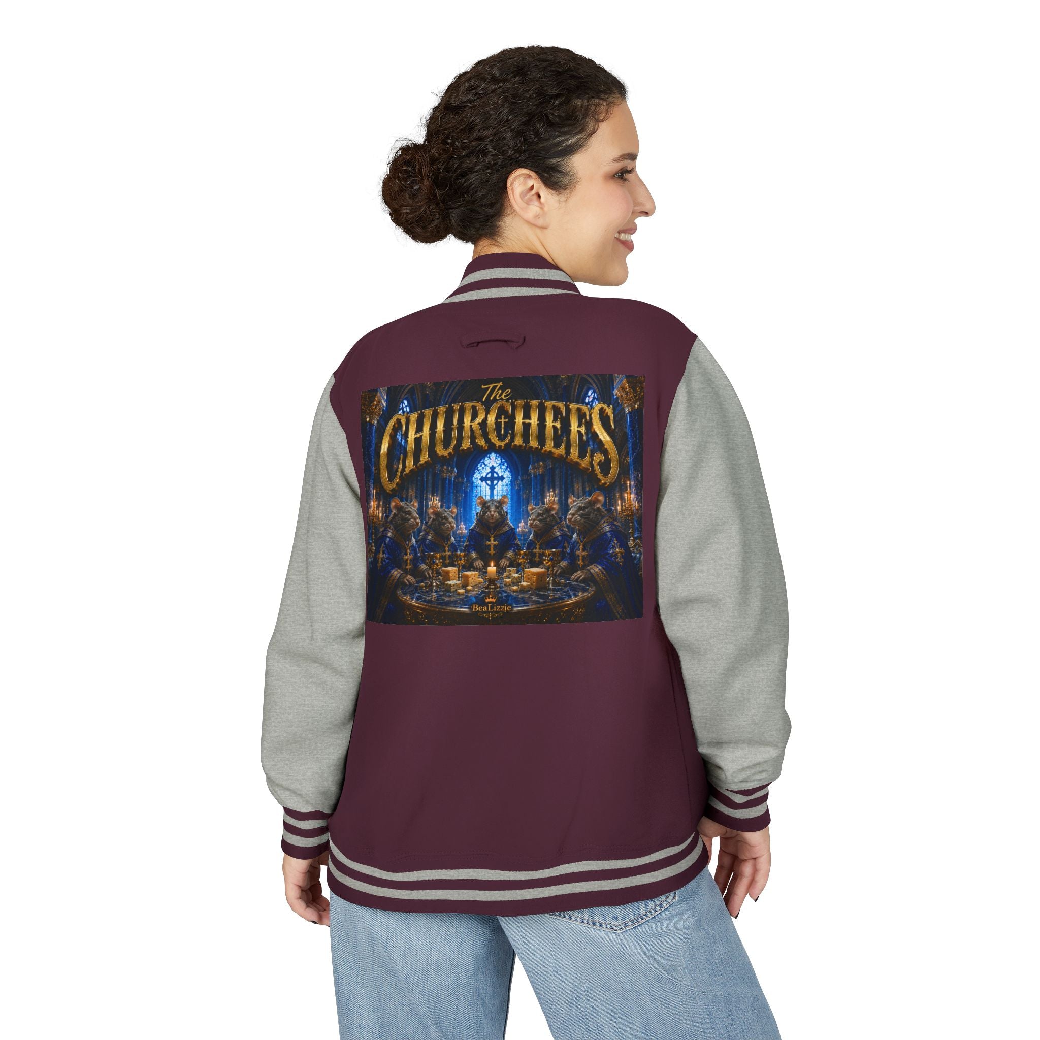 The Churchees Logo Letterman Jacket — Retro Band Varsity Jacket