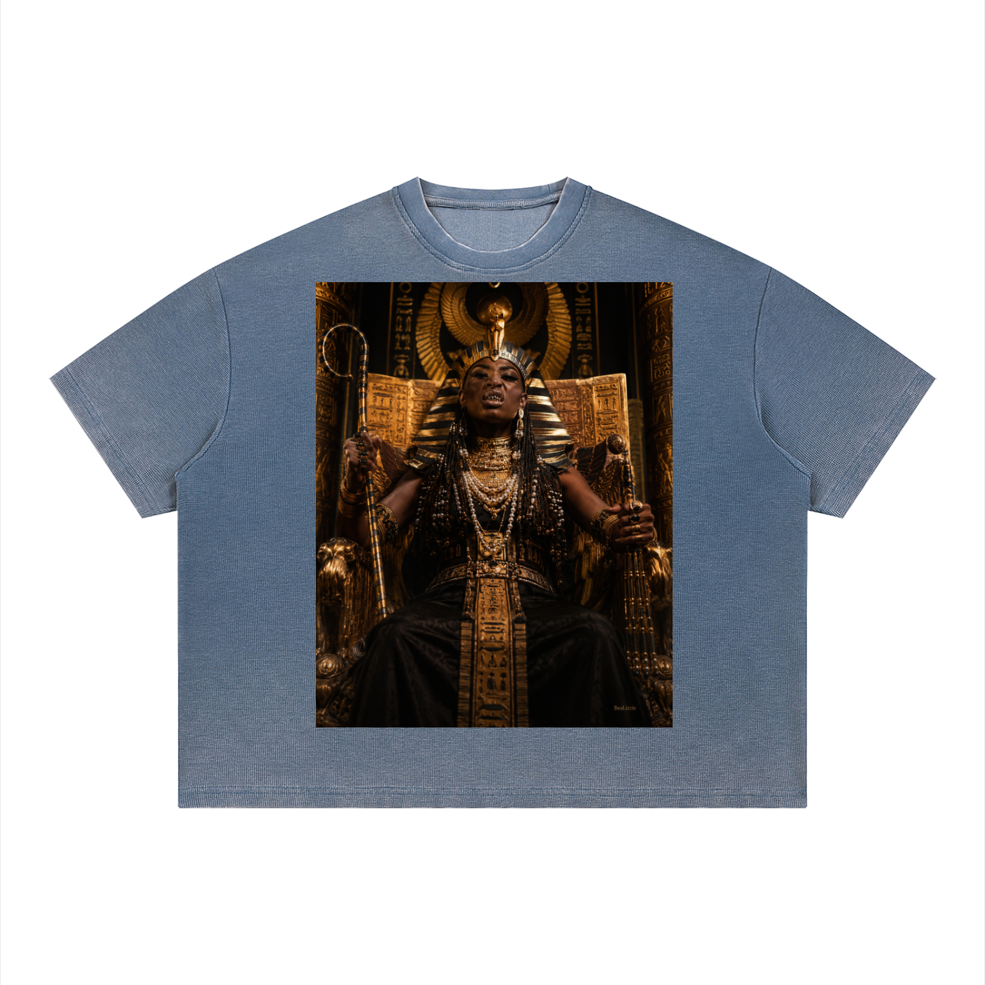 Unisex Vintage Wash Sunfade Boxy Waffle T-Shirt