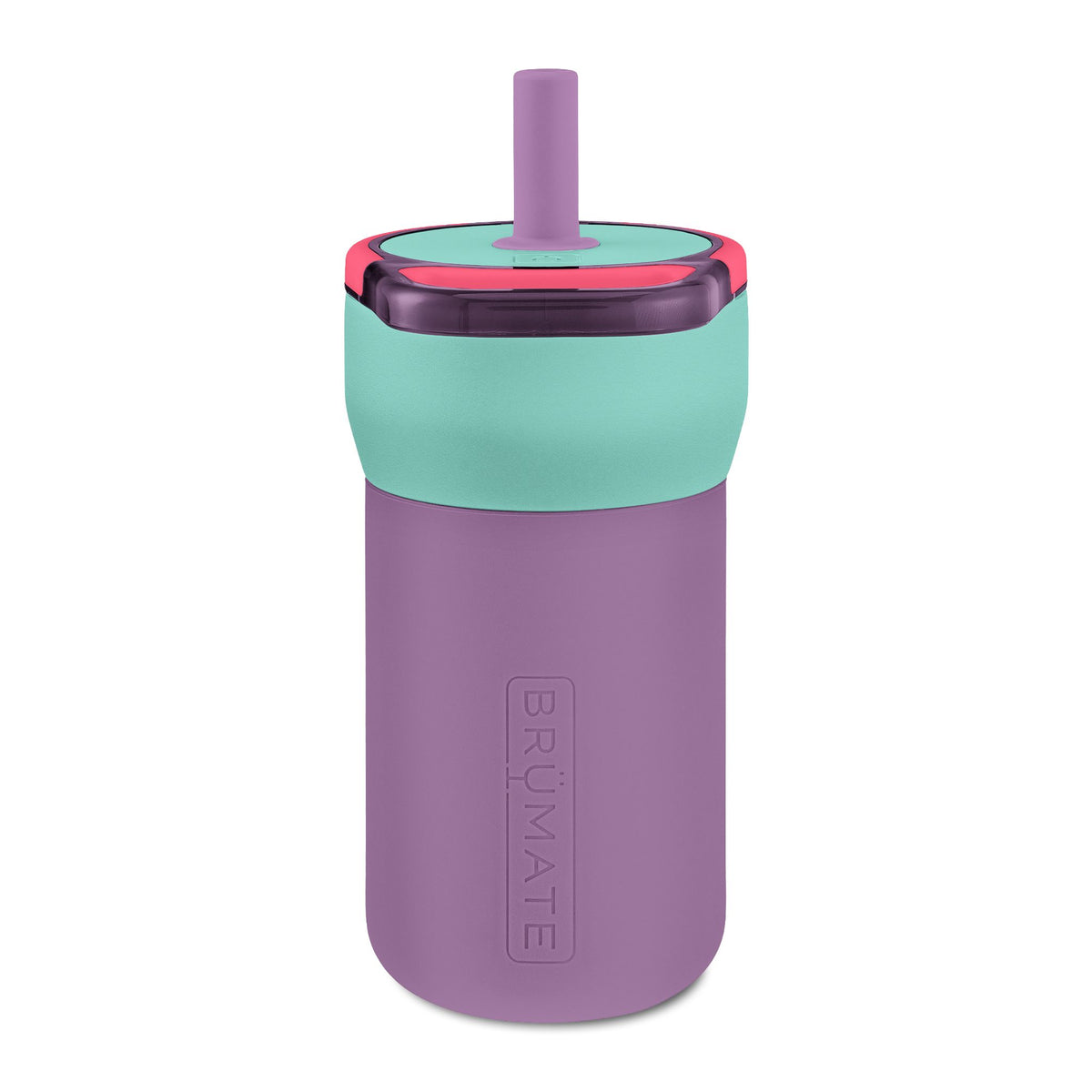 Kids 12oz Leakproof Straw Tumbler — Engraved Nature Icons, Child-Friendly Travel Cup