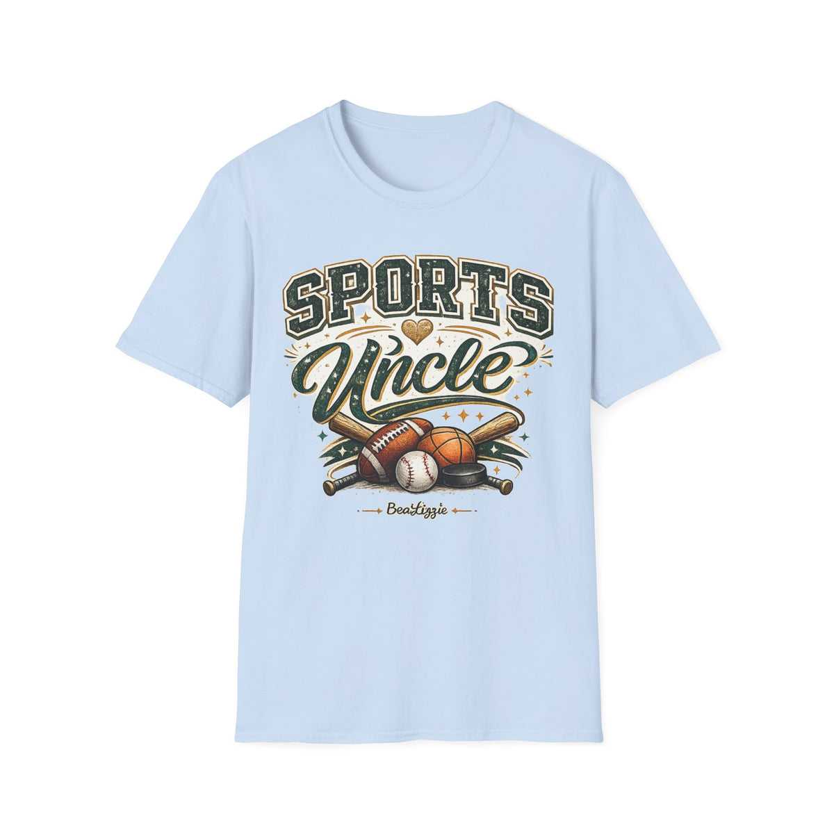 Sports Uncle T-Shirt — Vintage Athletic Design (Baseball, Football, Basketball)