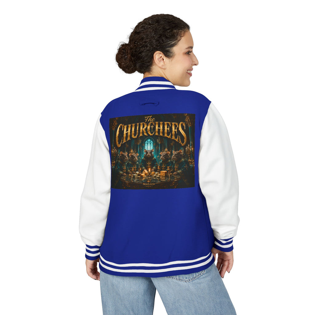 Letterman Jacket — "The Churchees" Retro Band Varsity Jacket