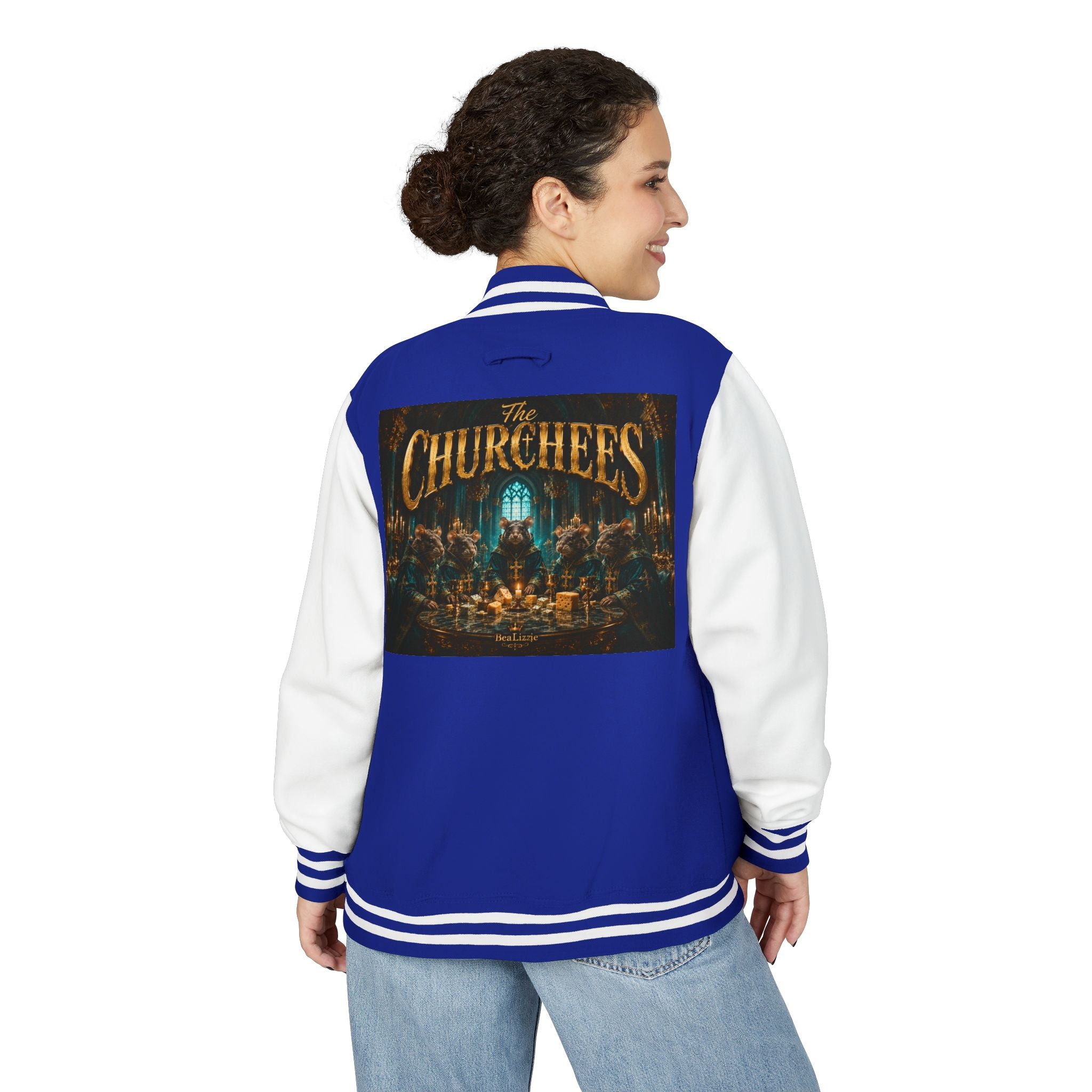 Letterman Jacket — "The Churchees" Retro Band Varsity Jacket