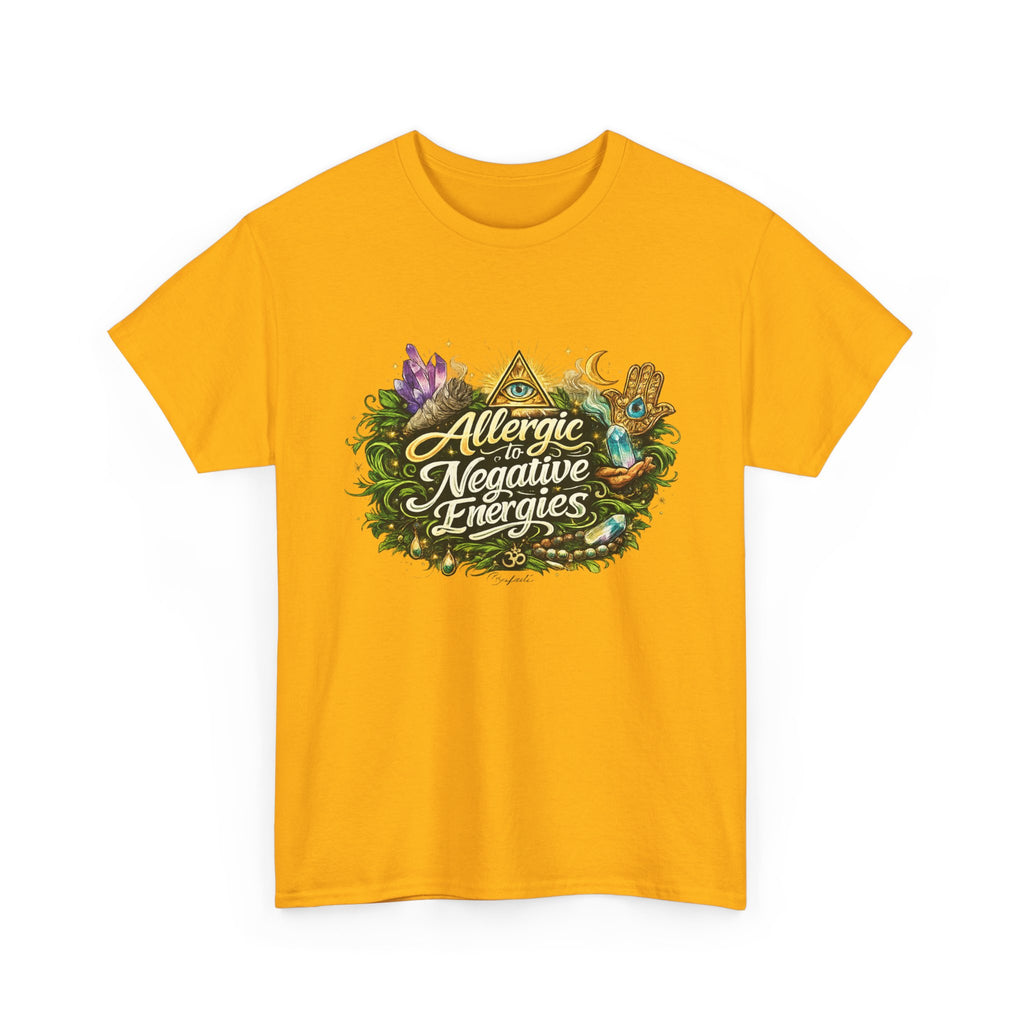 T‑Shirt — "Allergic to Negative Energies" Spiritual Graphic Tee