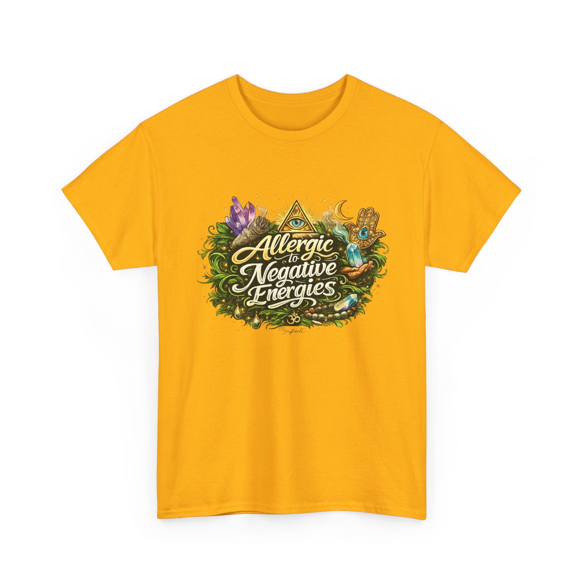 T‑Shirt — "Allergic to Negative Energies" Spiritual Graphic Tee
