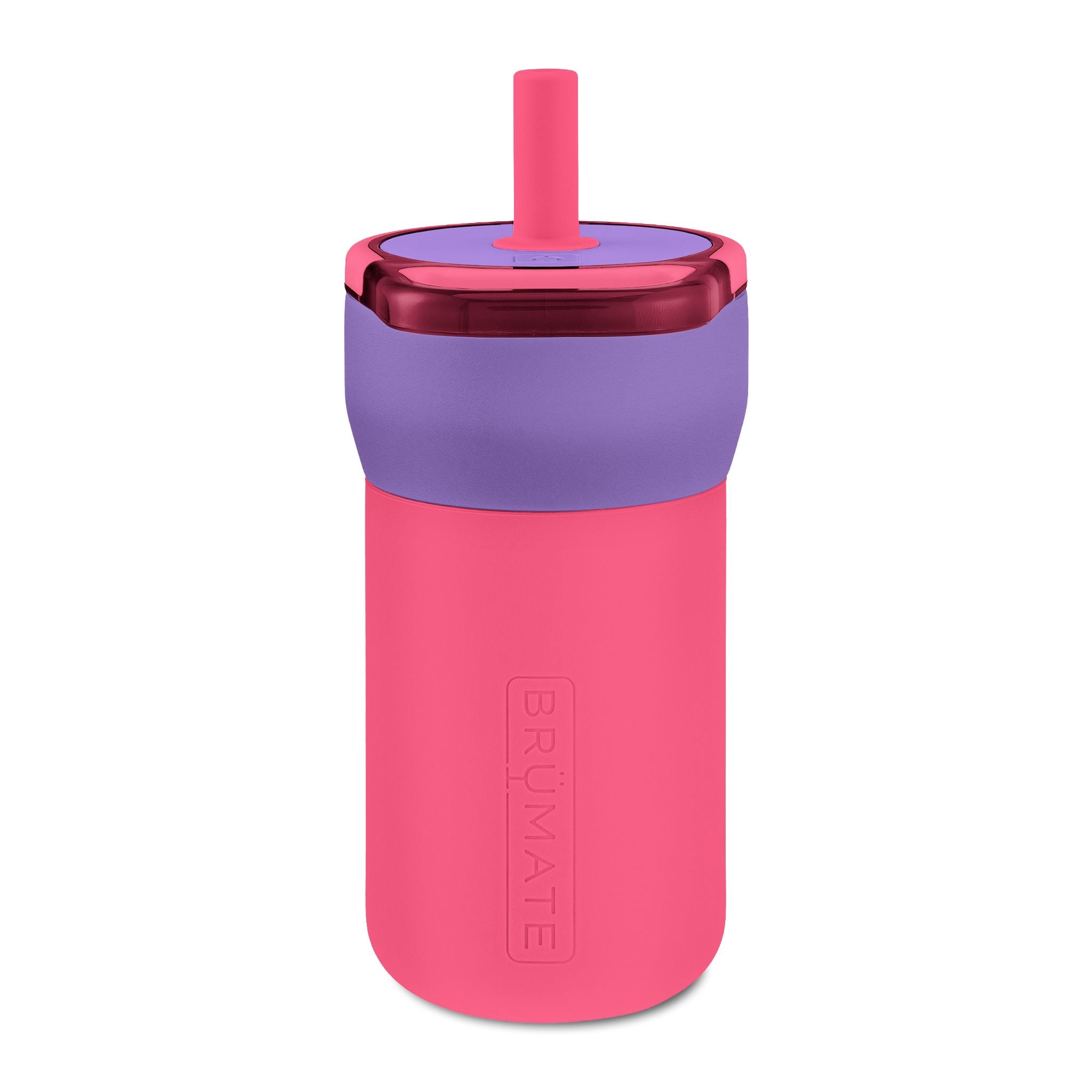Kids 12oz Leakproof Straw Tumbler — Engraved Cute Animal Design, Toddler Water Bottle